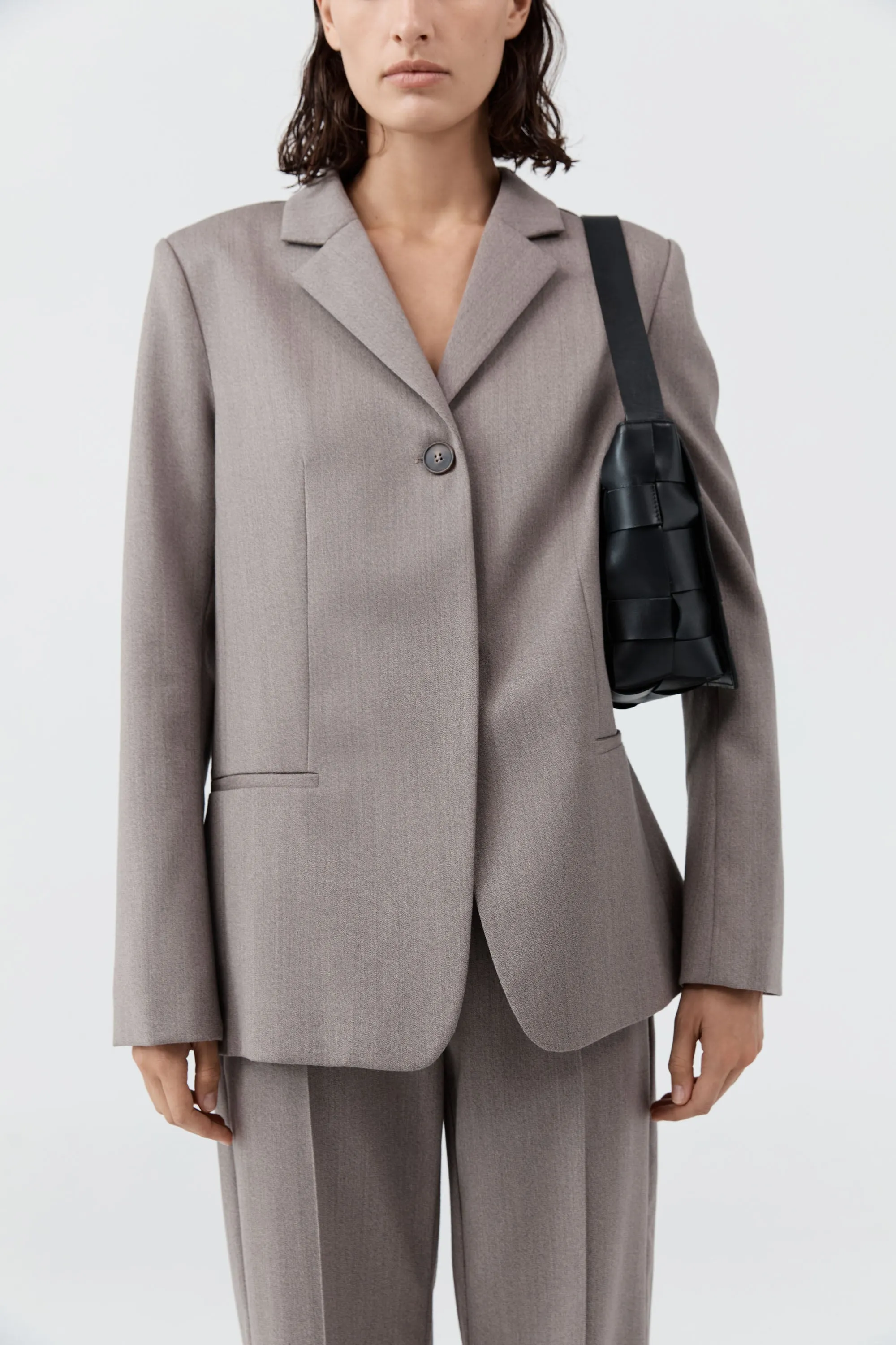 Woven Envelope Mini Tote - Black sold by St. Agni product image thumbnail 5