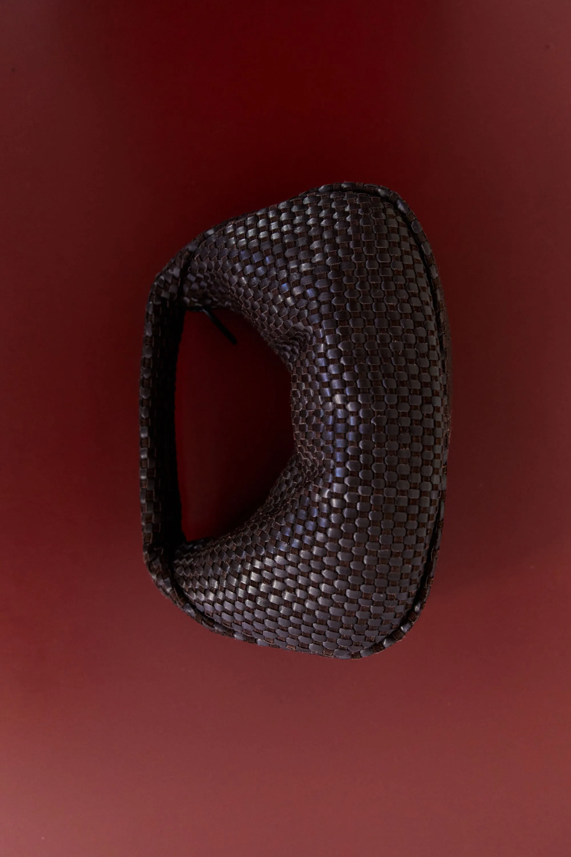 Lattice Weave Mini Bon Bon Bag - Coffee sold by St. Agni product image thumbnail 5