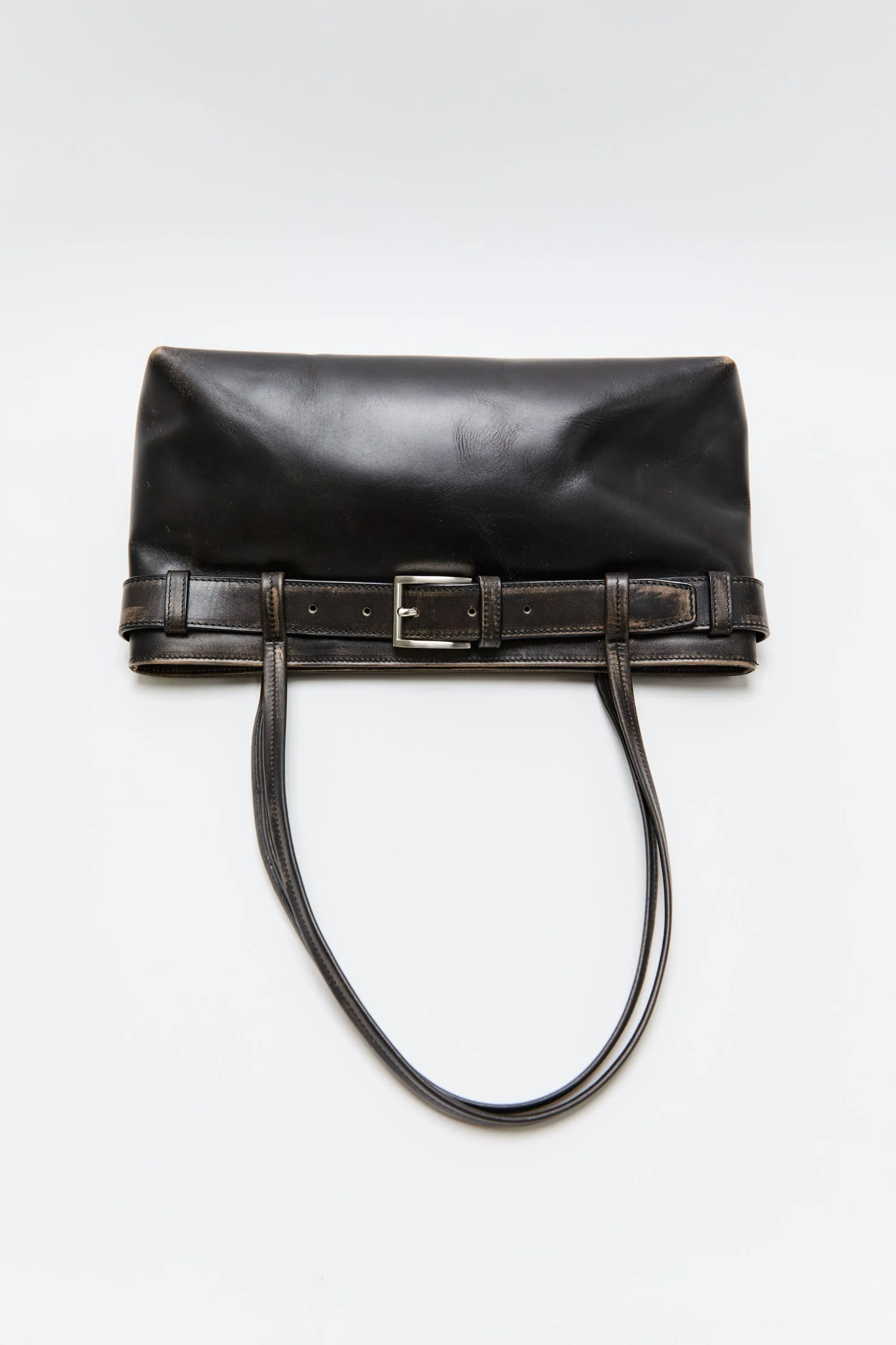 PRE-ORDER: Brushed Belt Detail Baguette - Black sold by St. Agni product image thumbnail 5