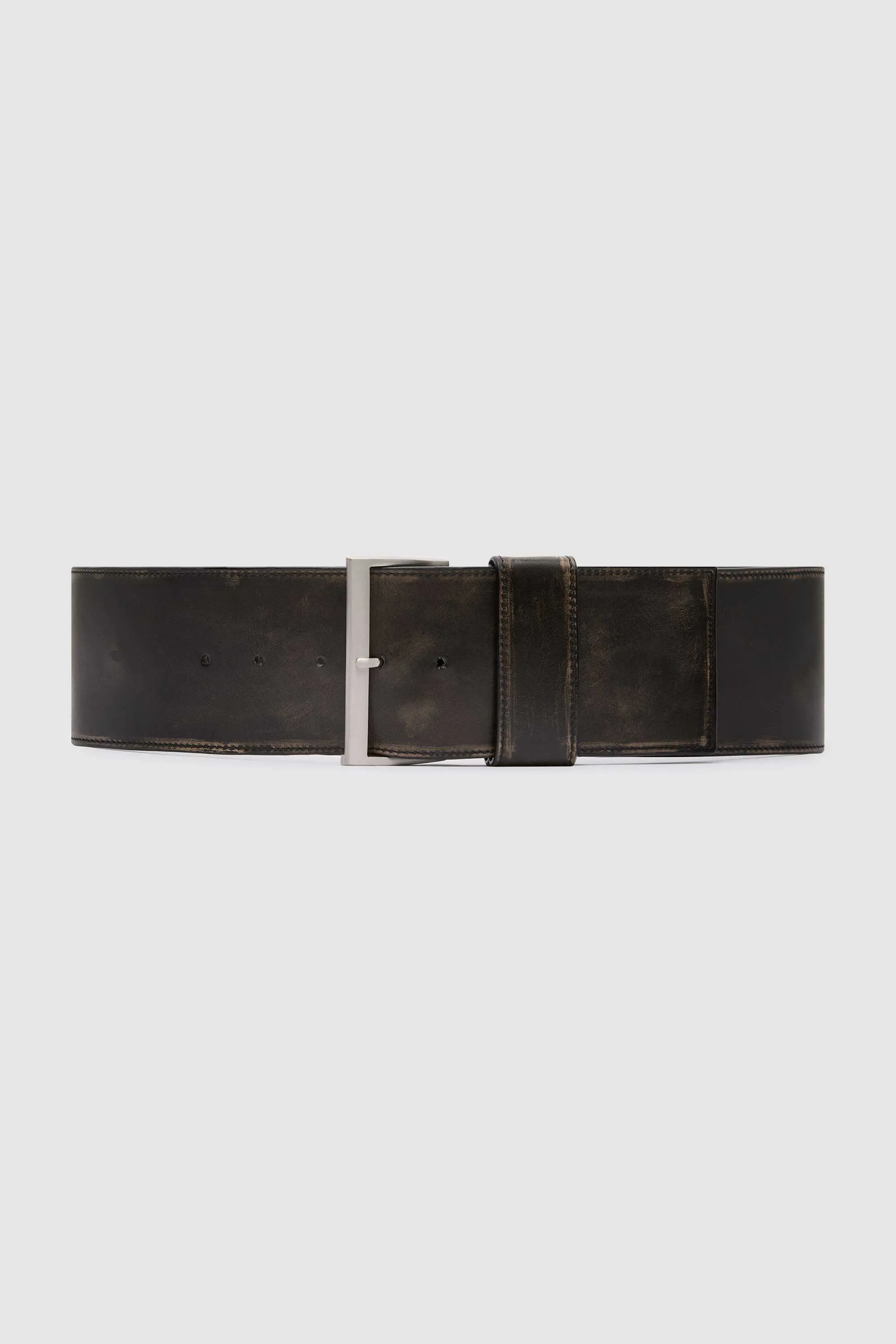 Brushed Wide Classic Belt - Black sold by St. Agni product image thumbnail 3