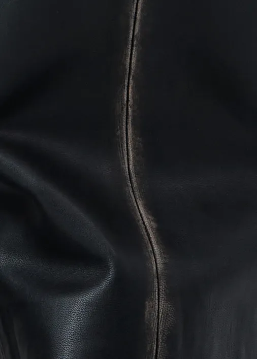 Brushed Leather Pants - Black sold by St. Agni product image thumbnail 4