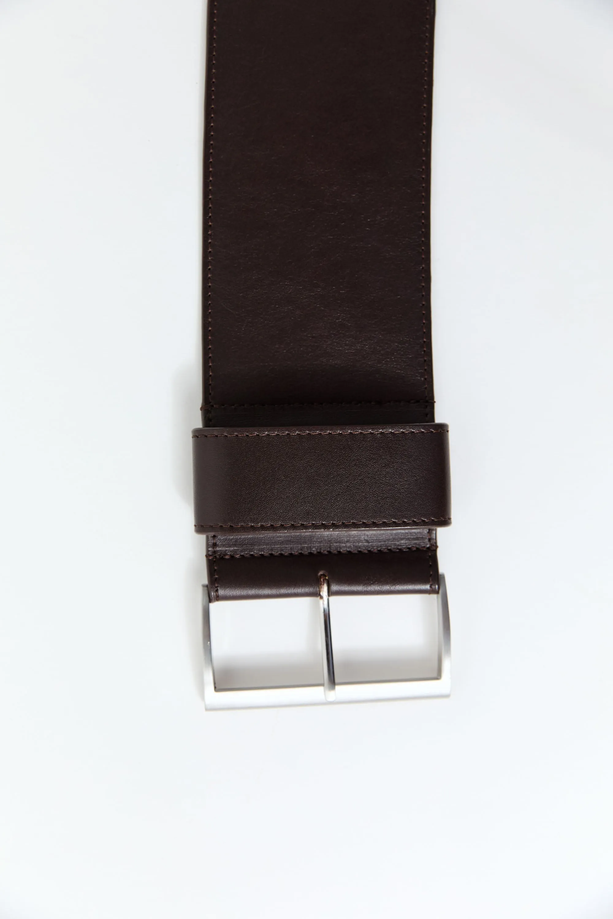 Wide Classic Belt - Coffee sold by St. Agni product image thumbnail 3