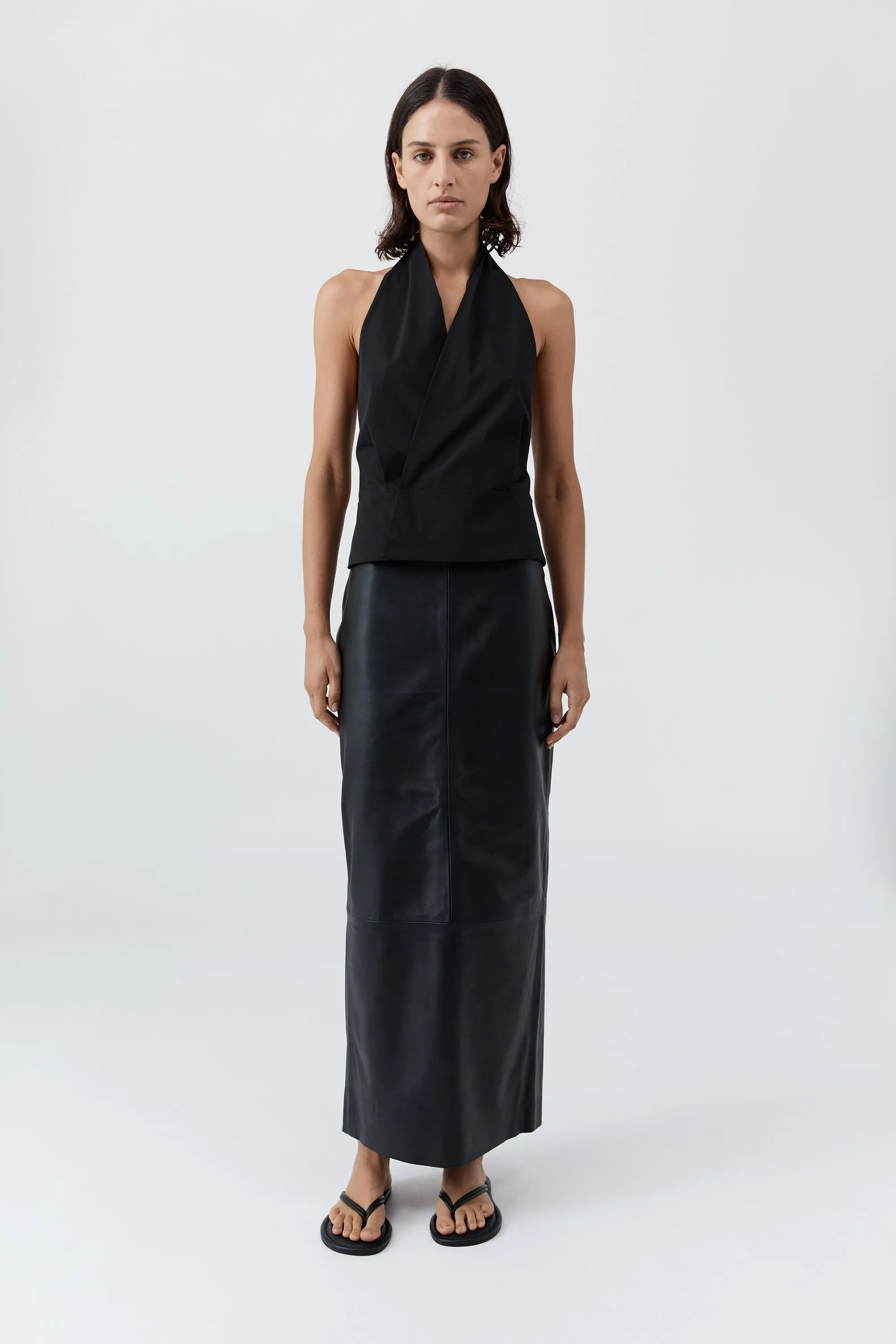 Halter Wrap Top - Black sold by St. Agni