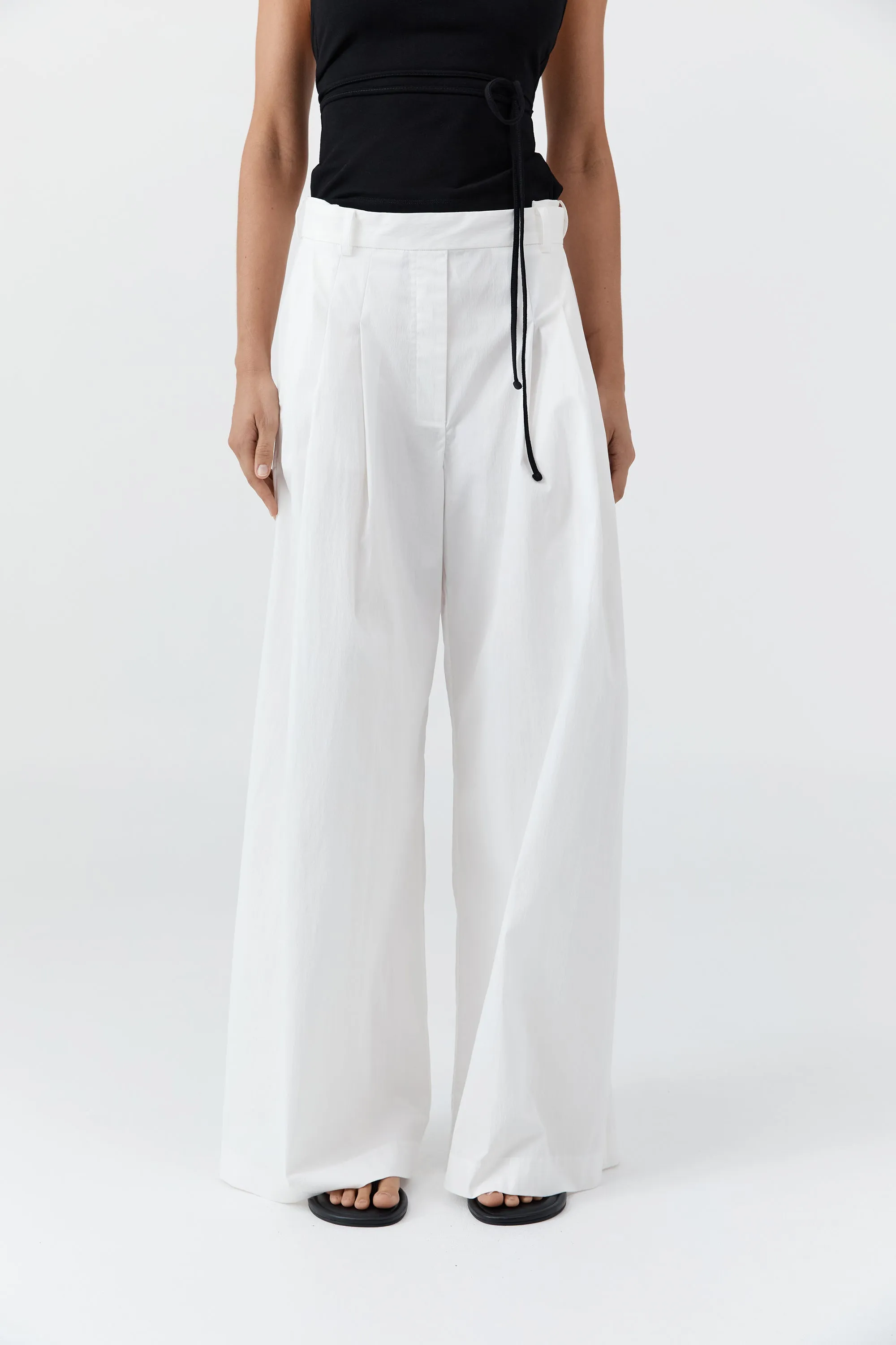 Adjustable Palazzo Pants - White sold by St. Agni product image thumbnail 2