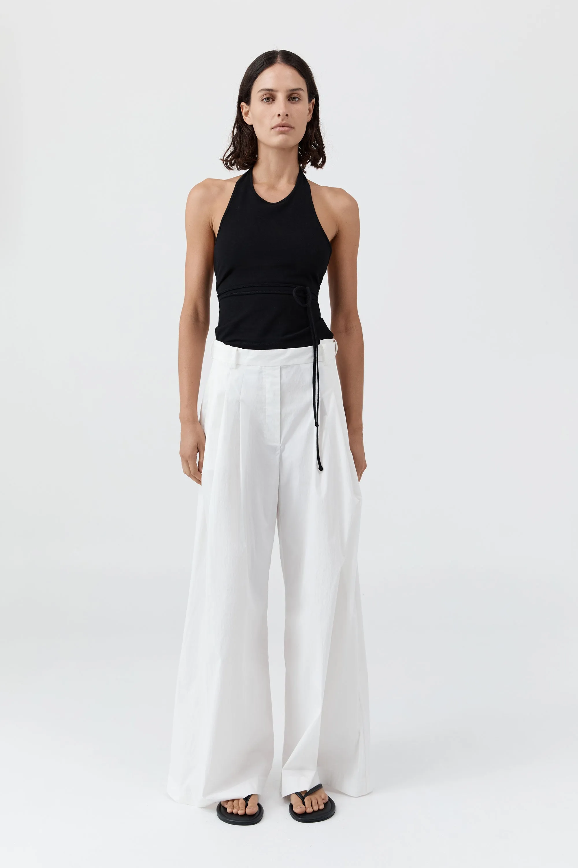 Adjustable Palazzo Pants - White sold by St. Agni
