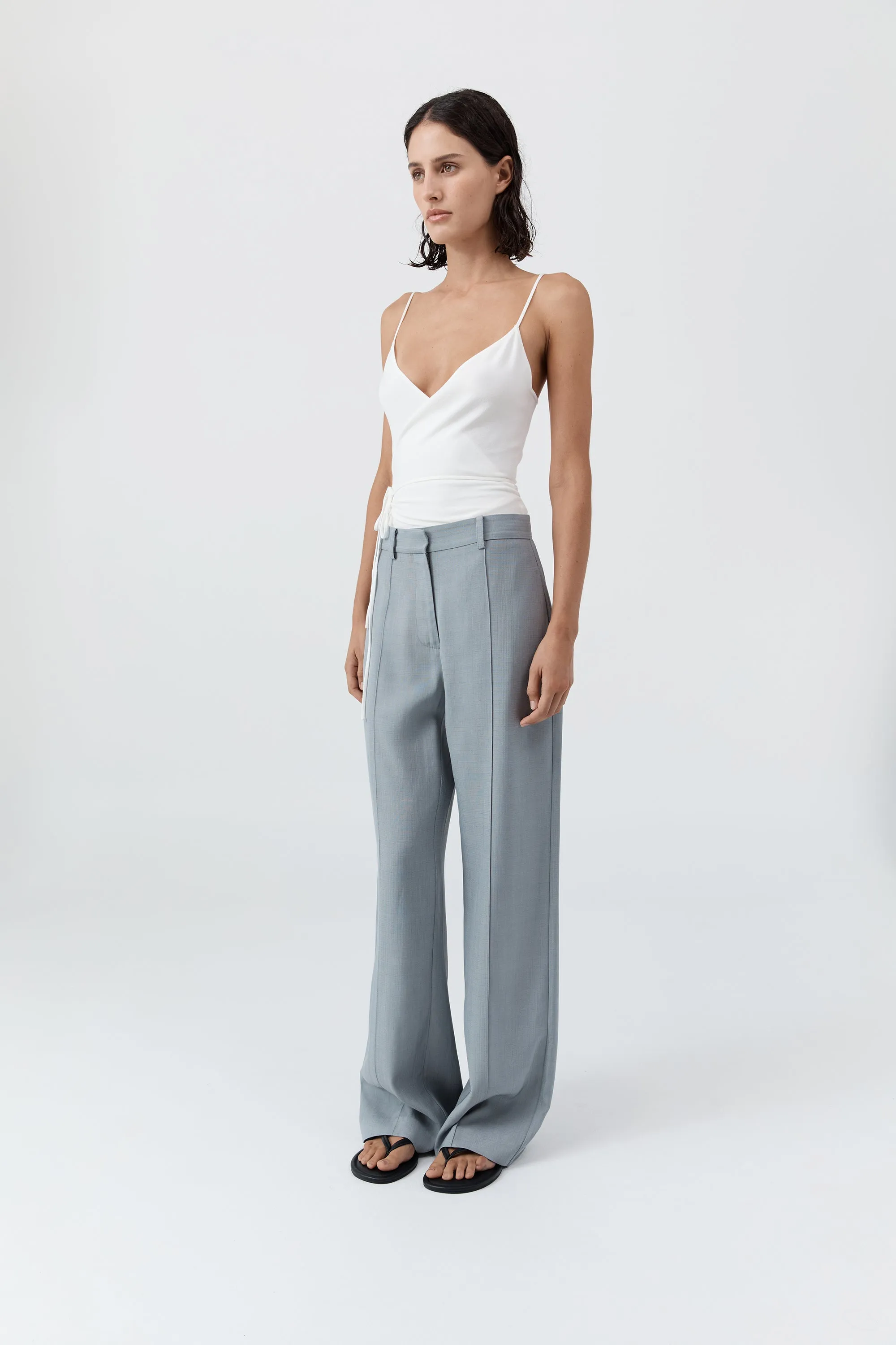 Ballerina Wrap Knit Top - Off White sold by St. Agni product image thumbnail 5
