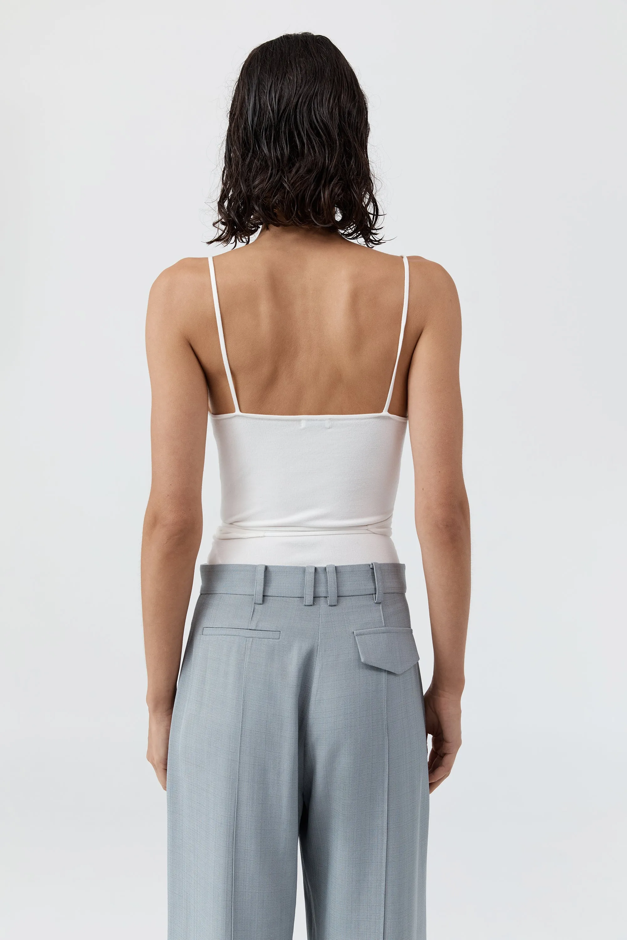 Ballerina Wrap Knit Top - Off White sold by St. Agni product image thumbnail 4