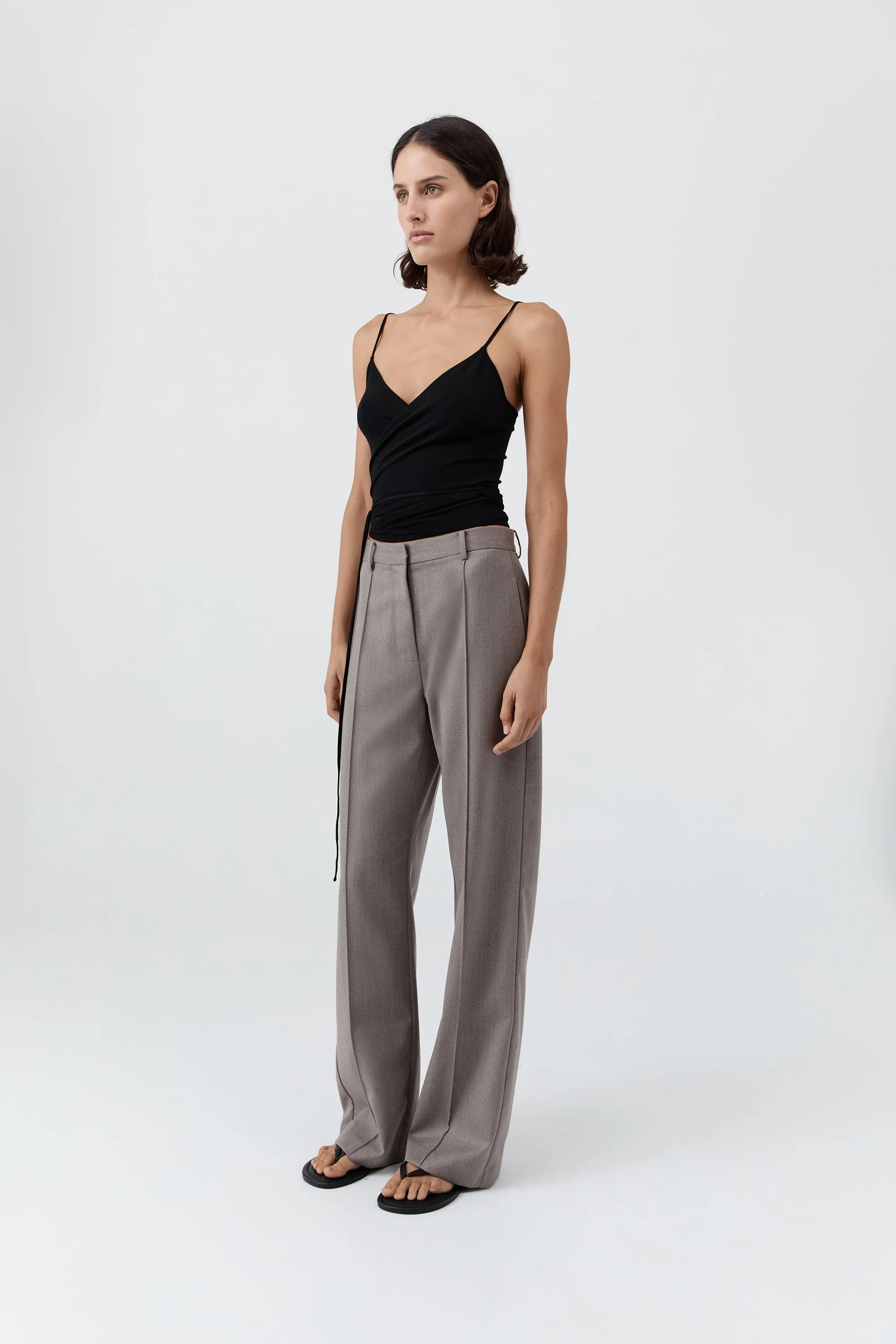 Ballerina Wrap Knit Top - Black sold by St. Agni product image thumbnail 3