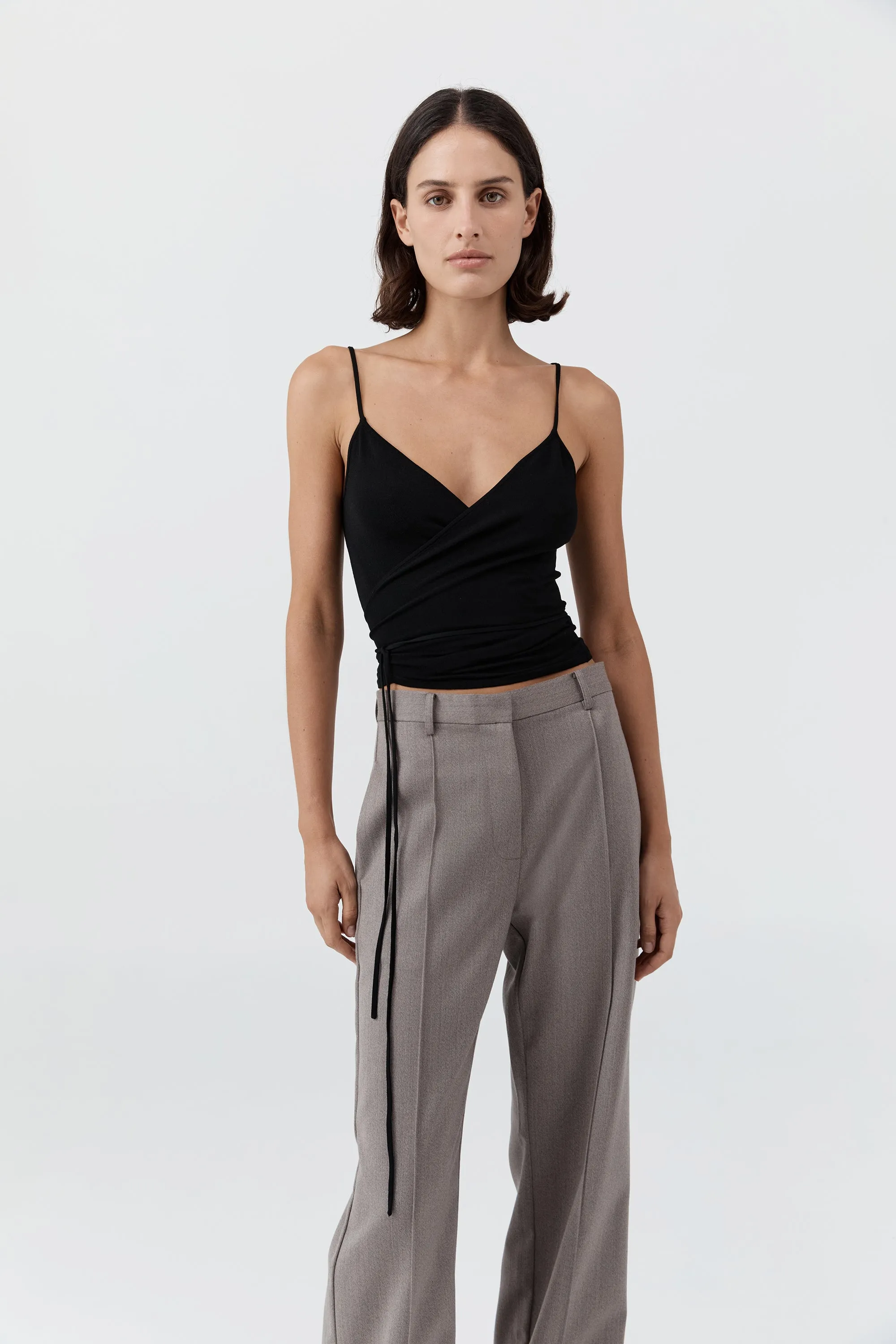 Ballerina Wrap Knit Top - Black sold by St. Agni product image thumbnail 2