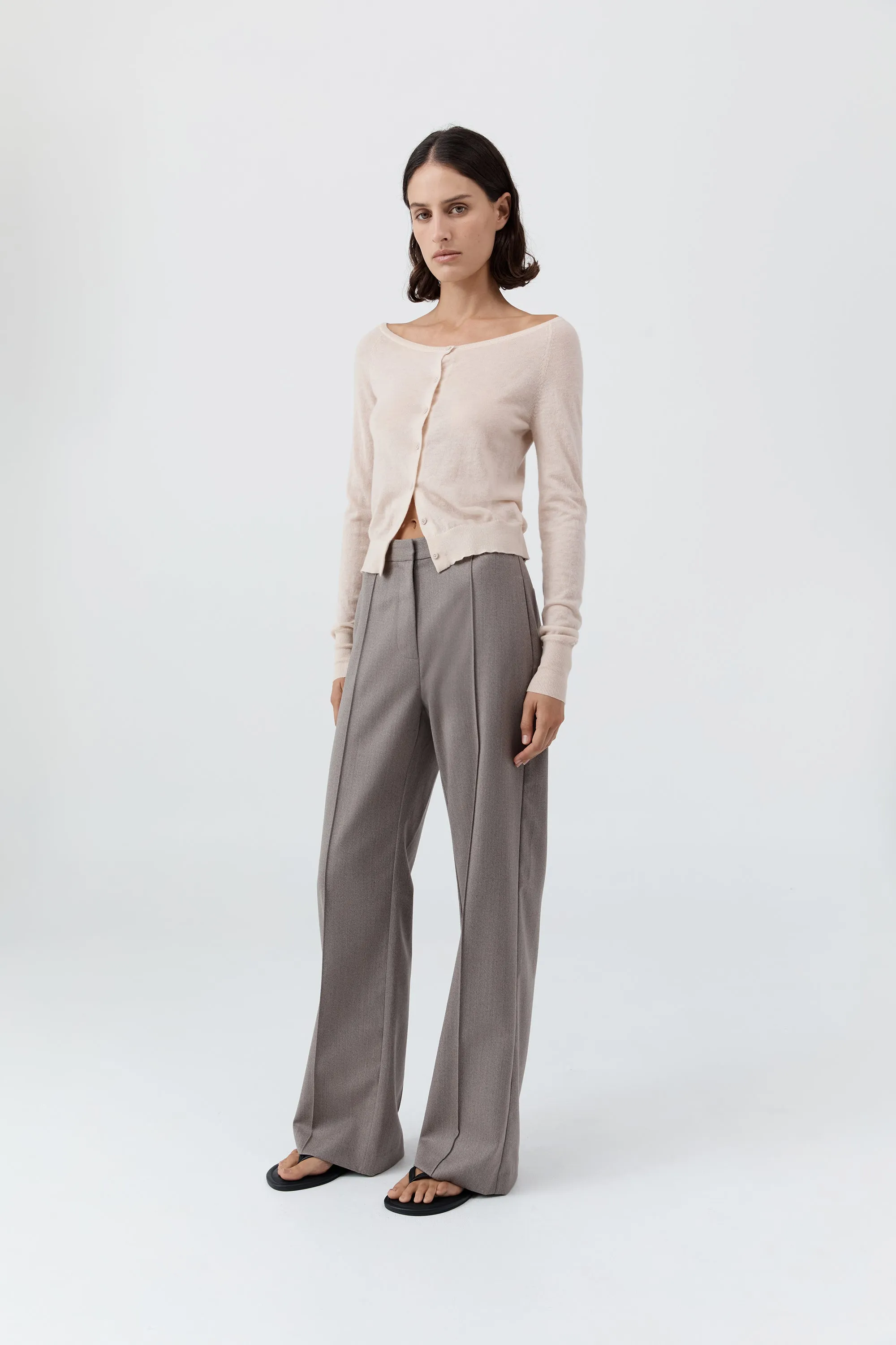 Merino Wool Ballet Cardigan - Powder sold by St. Agni product image thumbnail 3