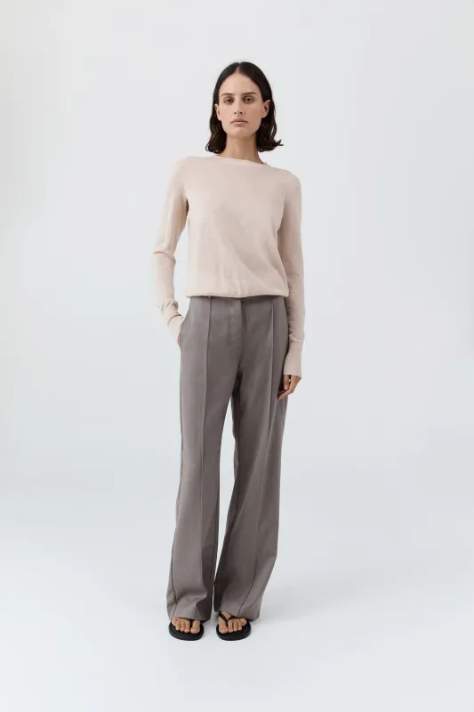 Merino Wool Slit Sleeve Sweater - Powder sold by St. Agni