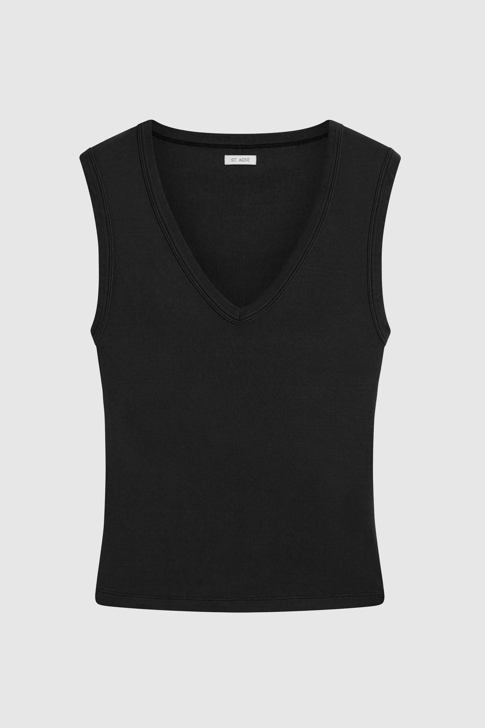 Organic Cotton 90s Top - Jet Black sold by St. Agni product image thumbnail 5