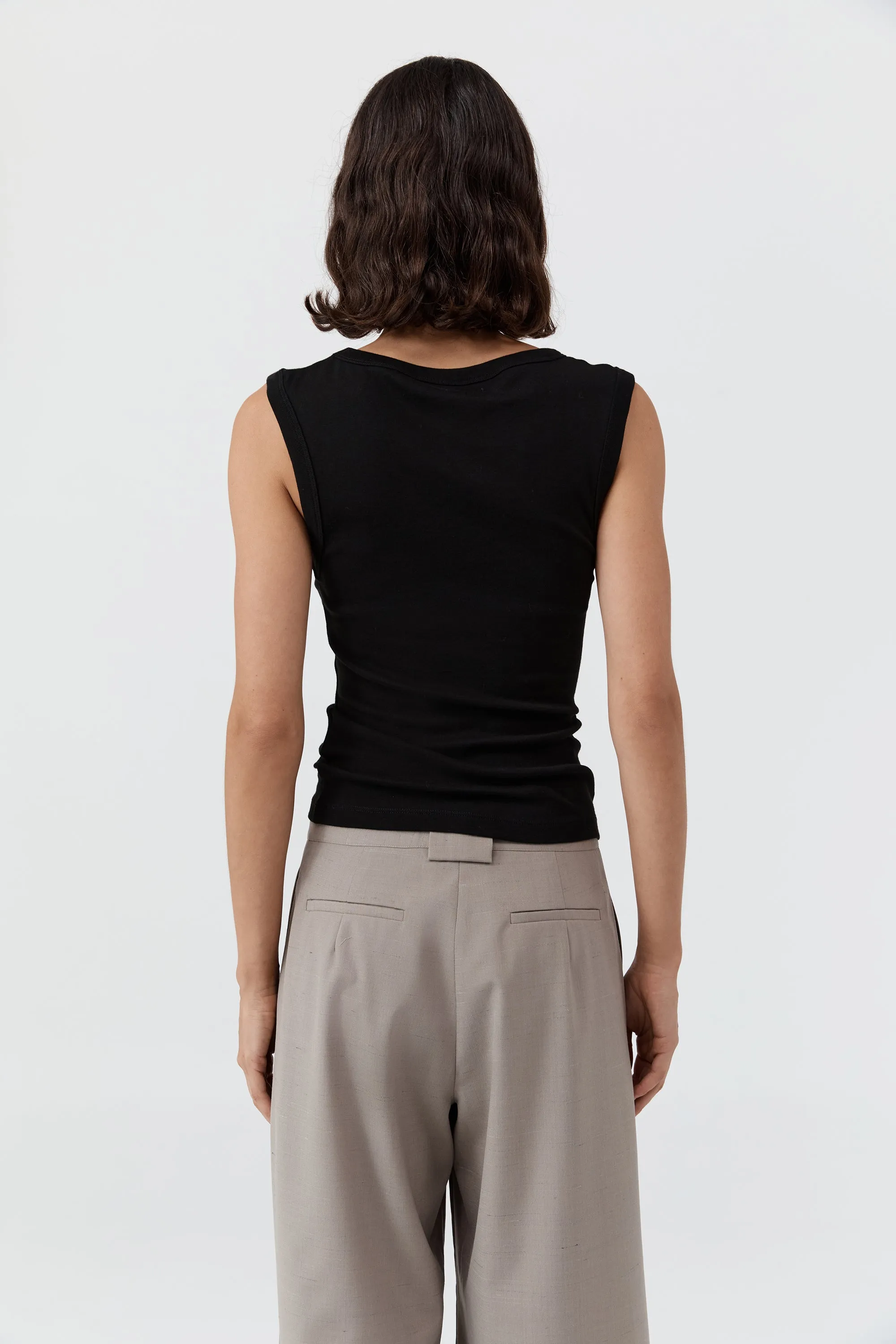 Organic Cotton 90s Top - Jet Black sold by St. Agni product image thumbnail 4