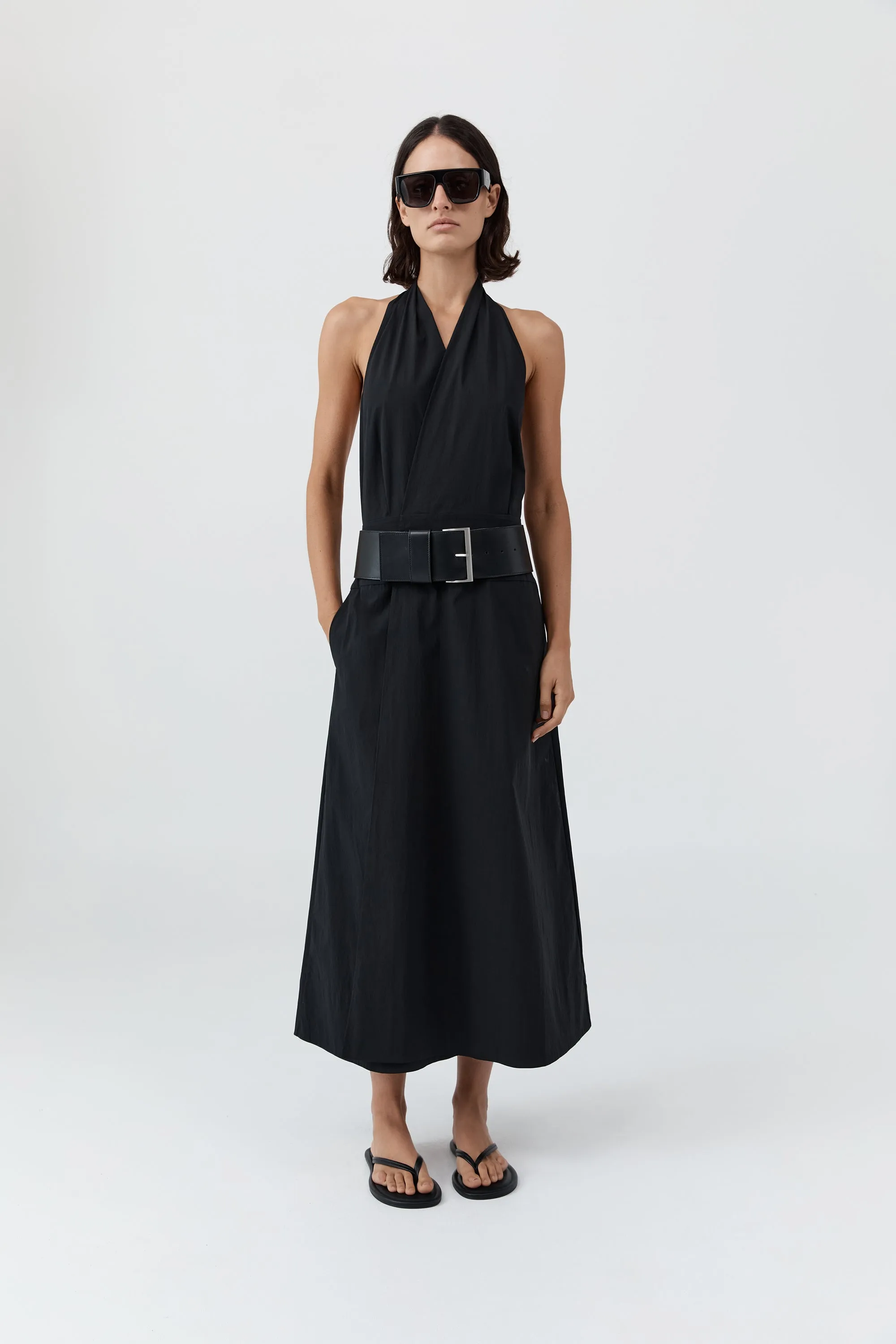 Halter Wrap Dress - Black sold by St. Agni product image thumbnail 5