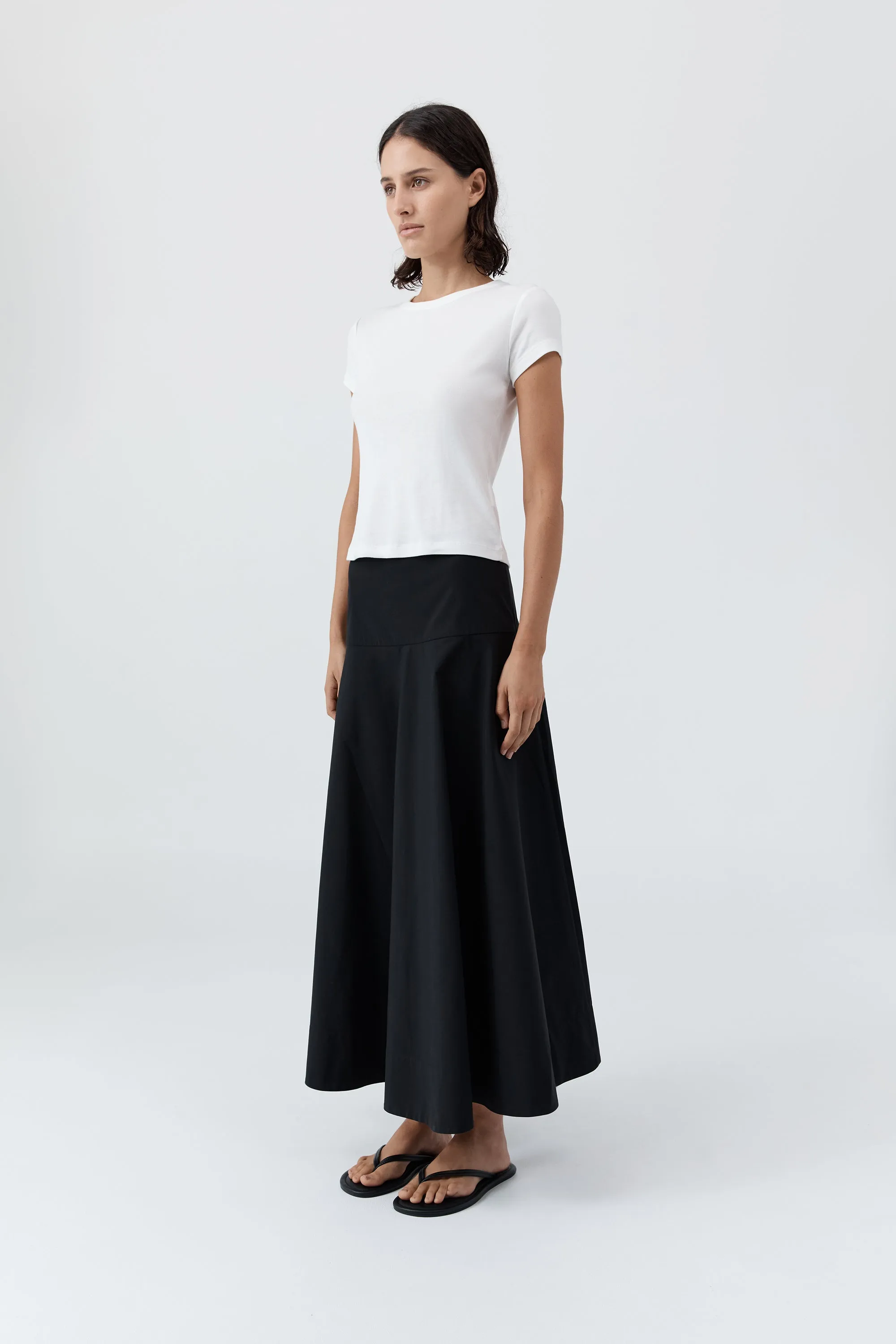 Cotton Circle Hem Skirt - Black sold by St. Agni product image thumbnail 3