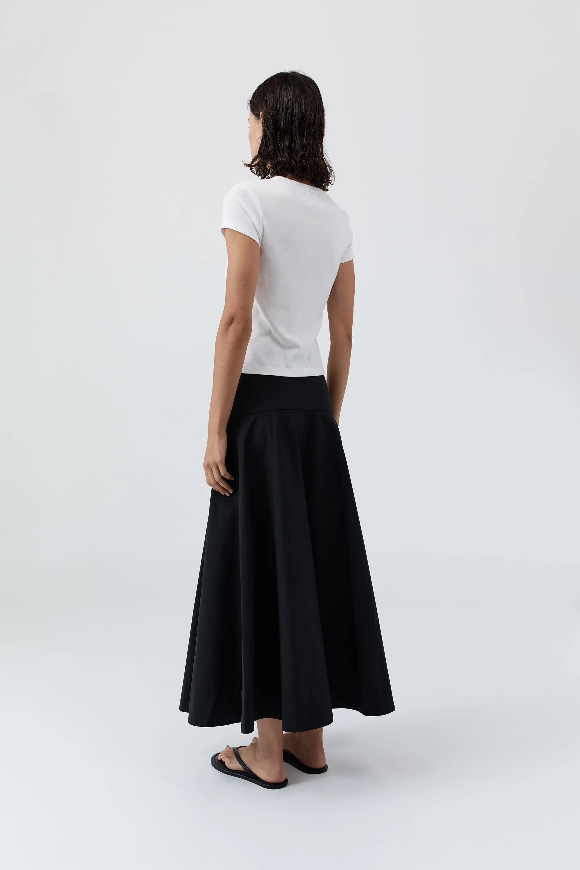 Cotton Circle Hem Skirt - Black sold by St. Agni product image thumbnail 4