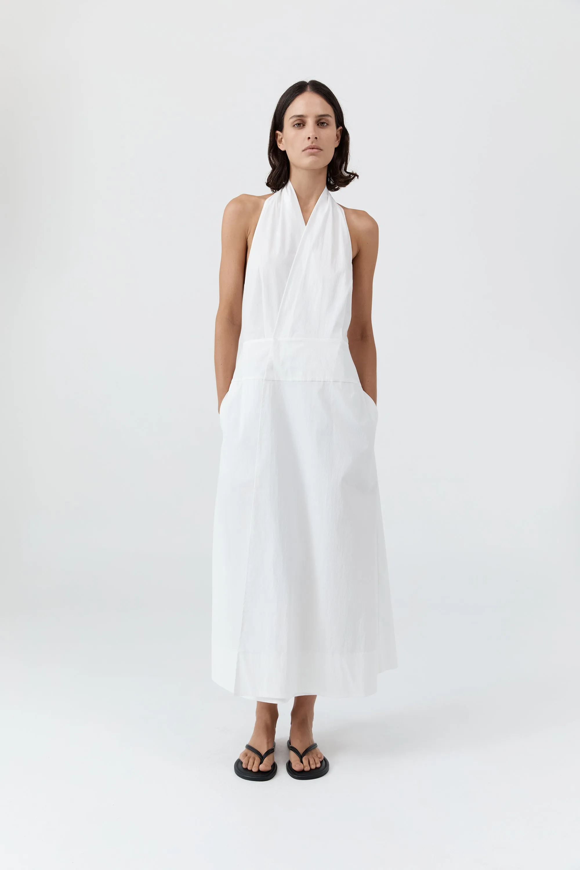 Halter Wrap Dress - White sold by St. Agni product image thumbnail 3