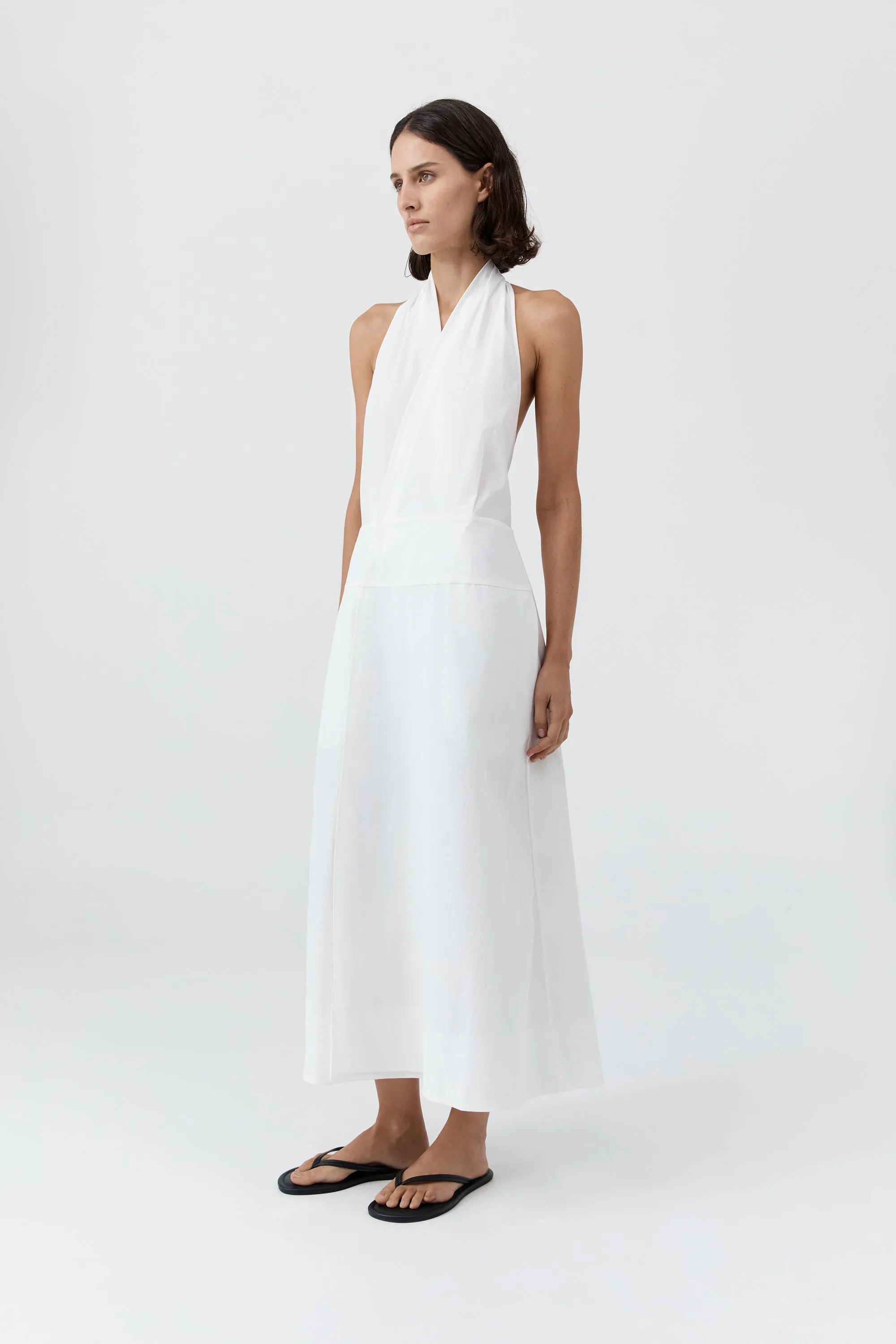 Halter Wrap Dress - White sold by St. Agni product image thumbnail 4