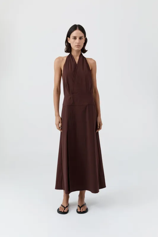 Halter Wrap Dress - Liqueur sold by St. Agni
