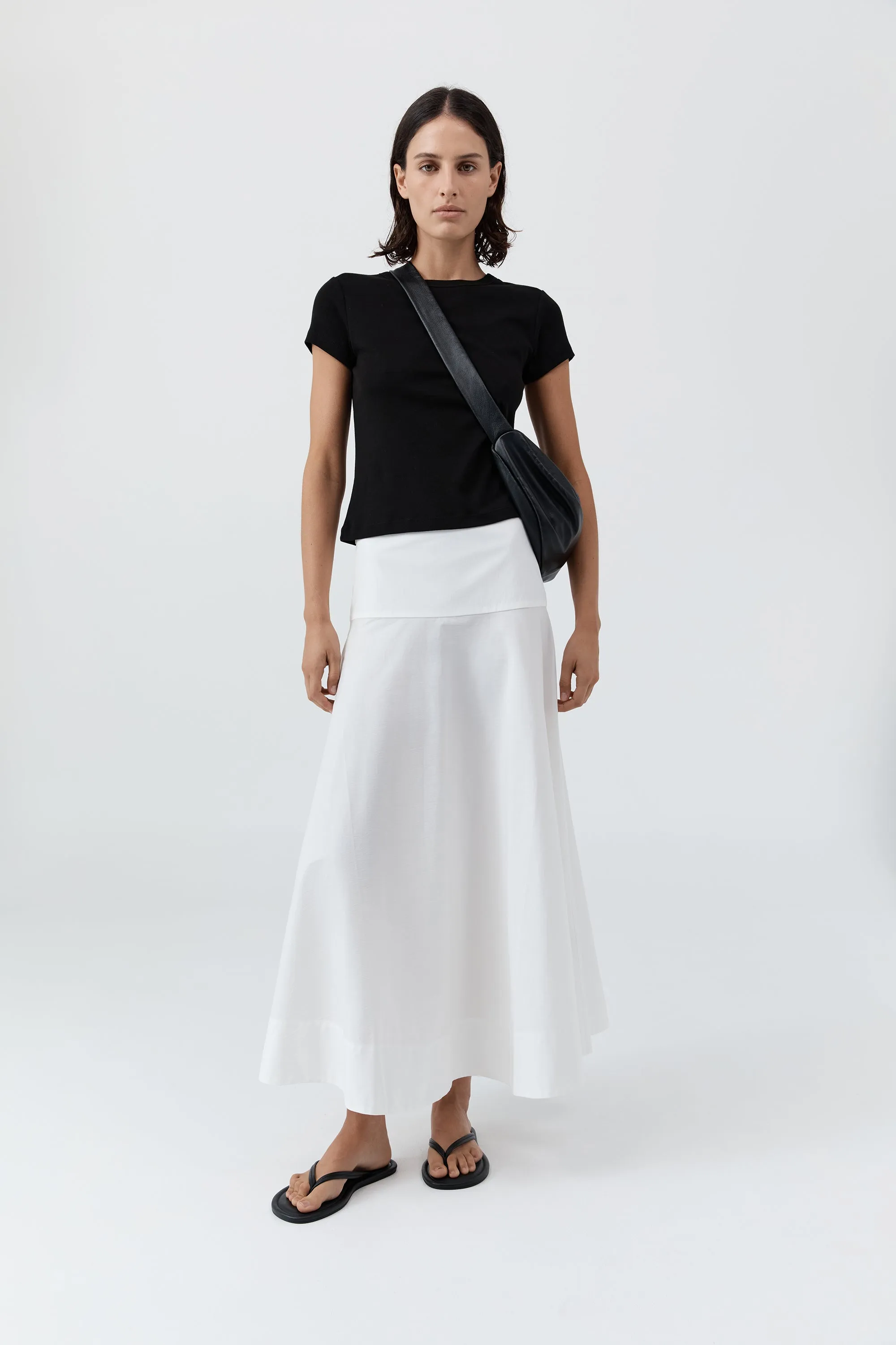 Cotton Circle Hem Skirt - White sold by St. Agni product image thumbnail 3
