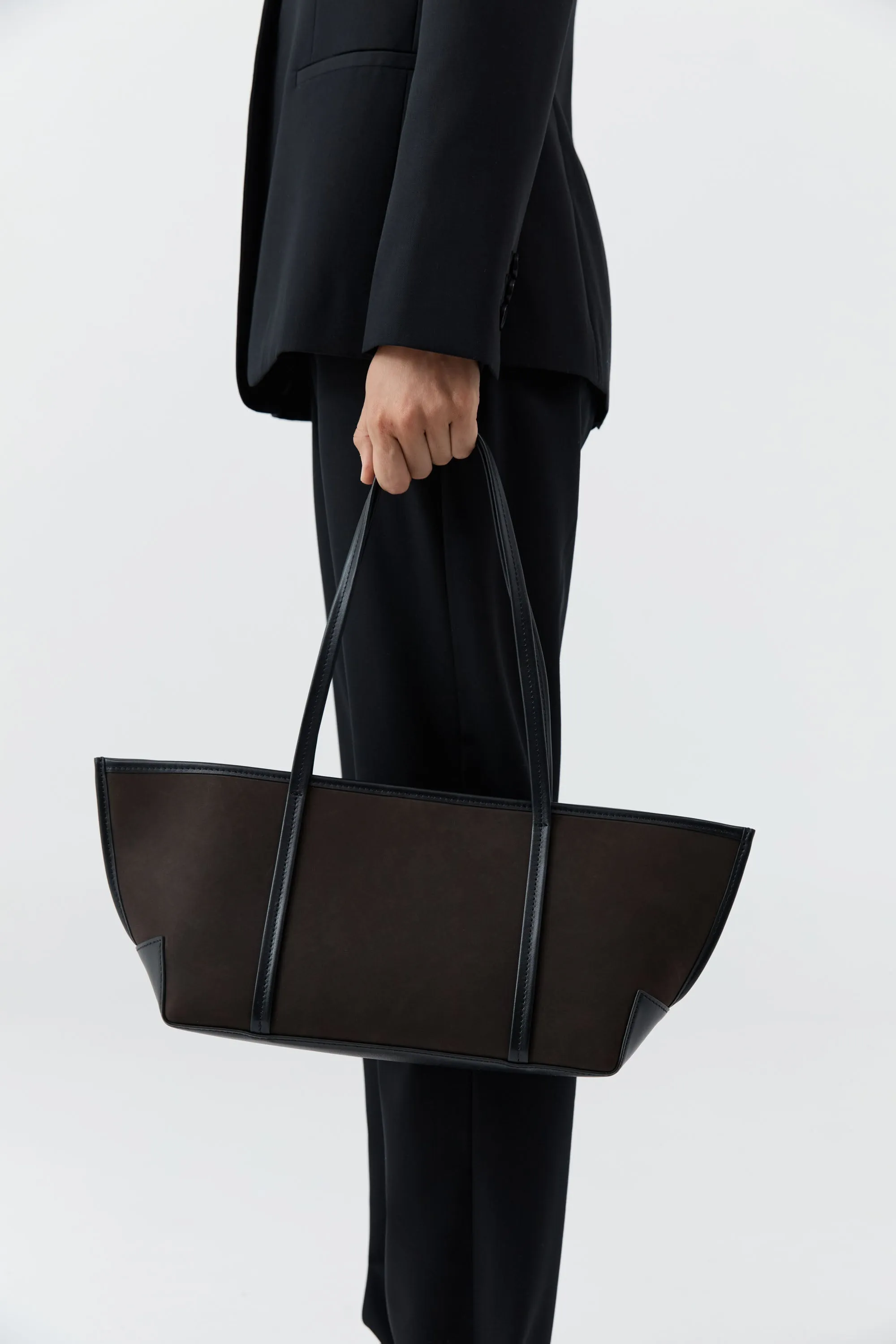 Slim Bateau Tote - Coffee sold by St. Agni product image thumbnail 3