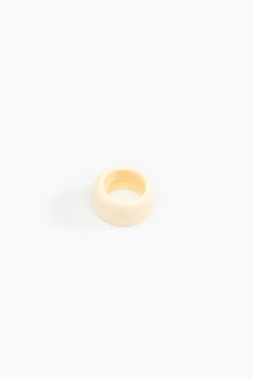 Band Ring by Dinosaur Designs - Cream sold by St. Agni