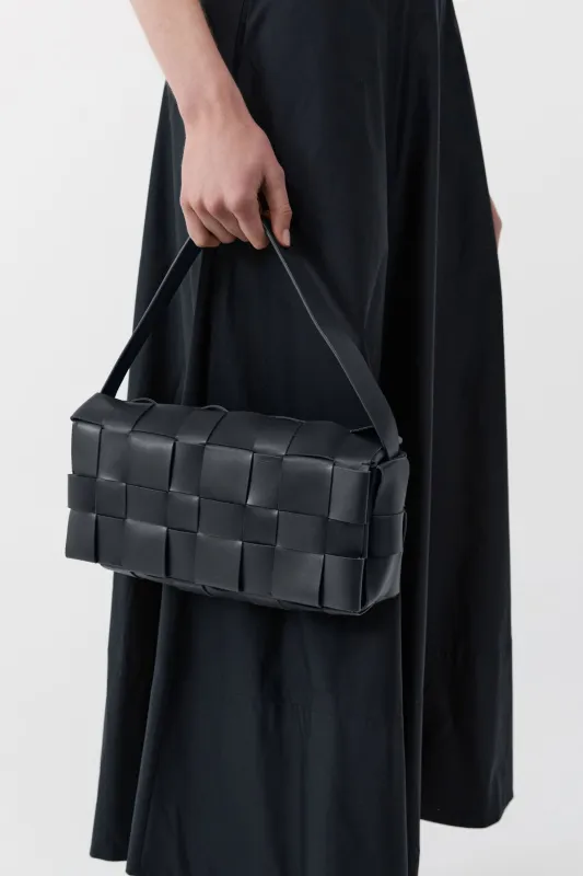 Woven Envelope Slim Tote - Black sold by St. Agni