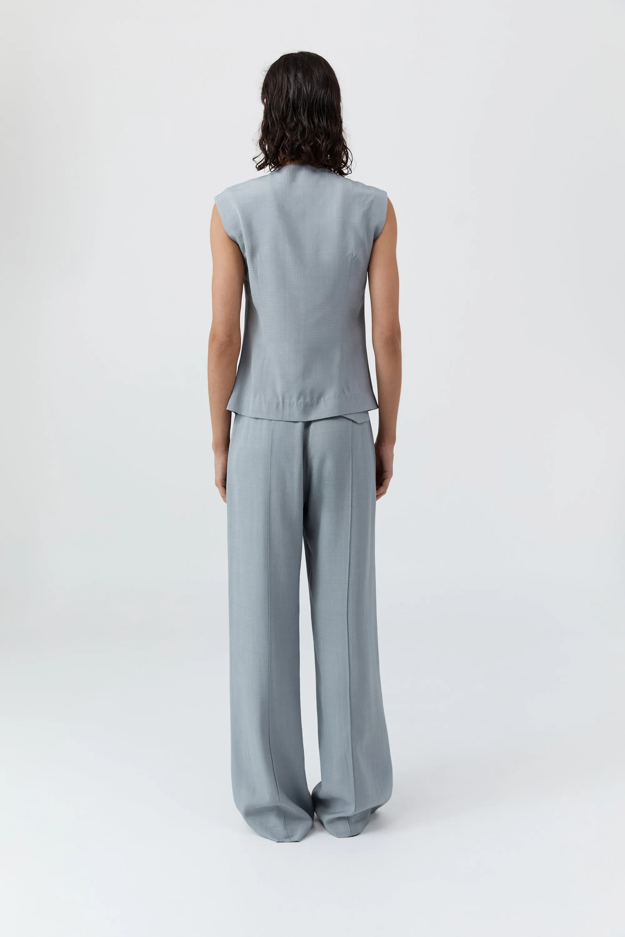 Minimal Tailored Vest - Mist sold by St. Agni product image thumbnail 4