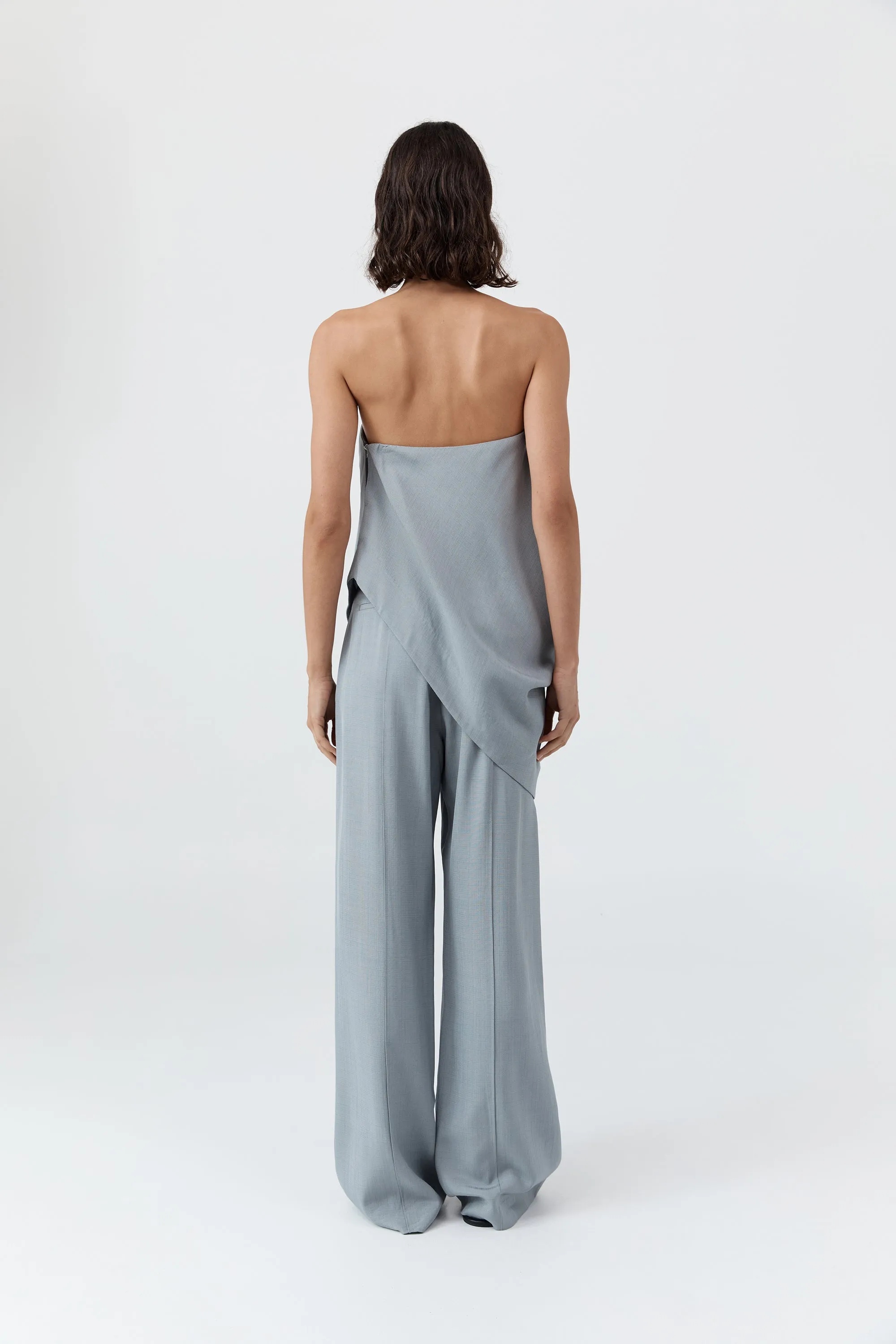 Strapless Asymm Drape Top - Mist sold by St. Agni product image thumbnail 5