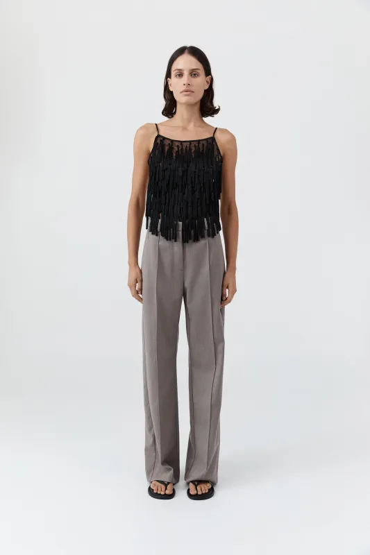 Tassel Tie Top - Black sold by St. Agni