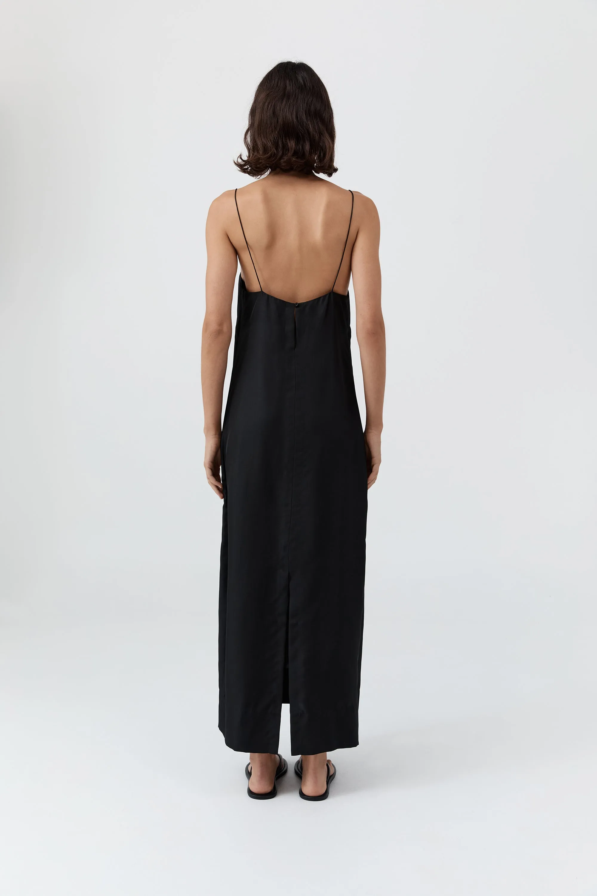 90s Silk Twill Slip Dress - Black sold by St. Agni product image thumbnail 5