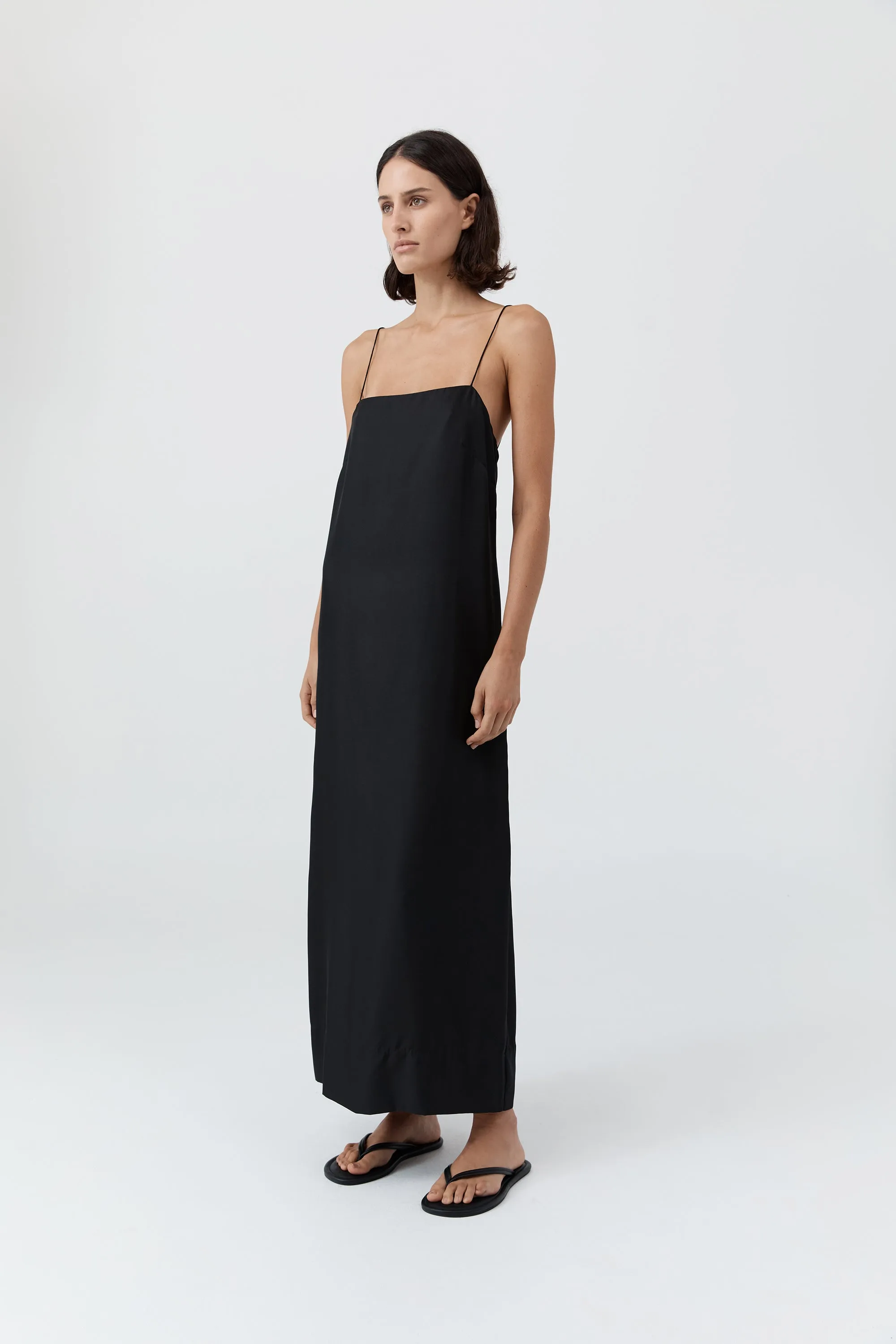 90s Silk Twill Slip Dress - Black sold by St. Agni product image thumbnail 3