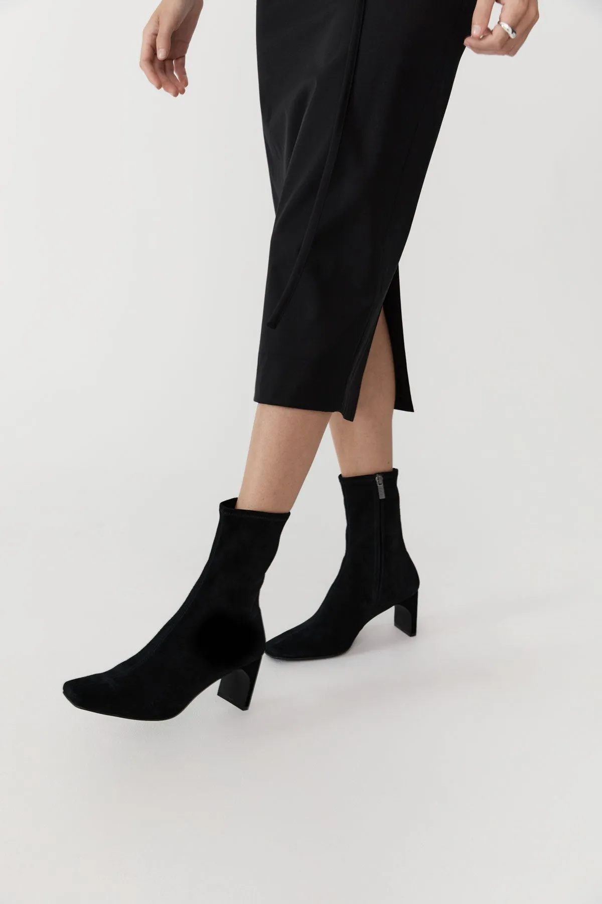 Suede Ankle Boot - Black sold by St. Agni