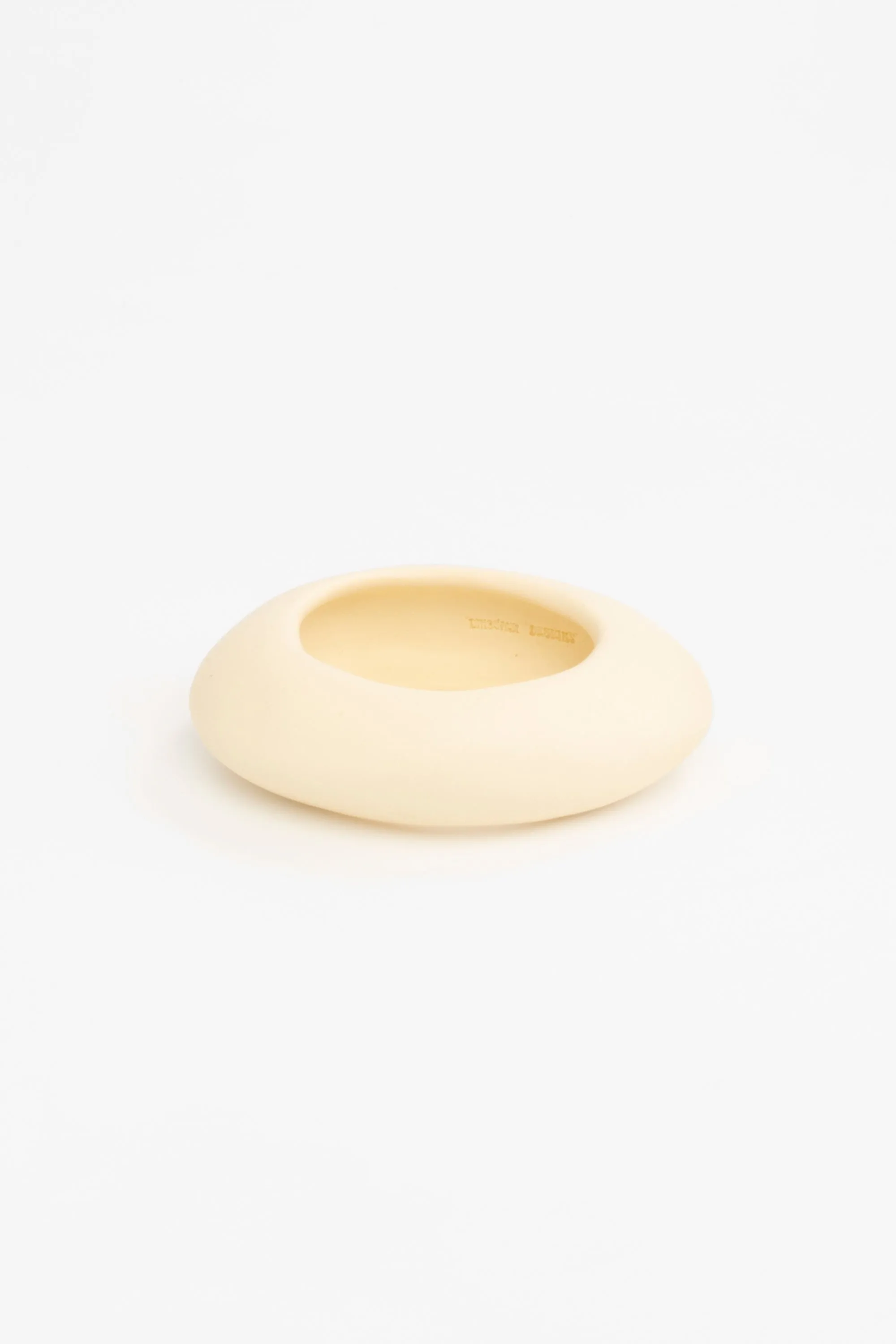 Medium Rock Bangle by Dinosaur Designs - Cream sold by St. Agni
