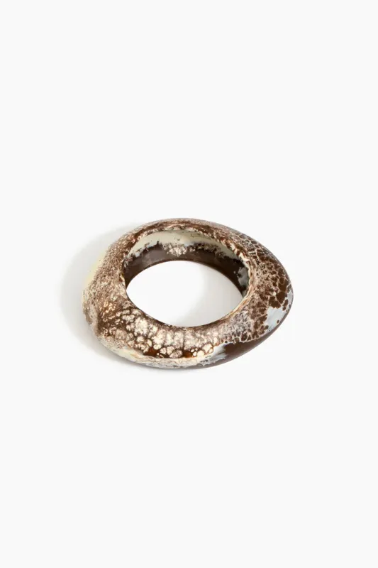Medium Rock Bangle by Dinosaur Designs - Cappuccino sold by St. Agni