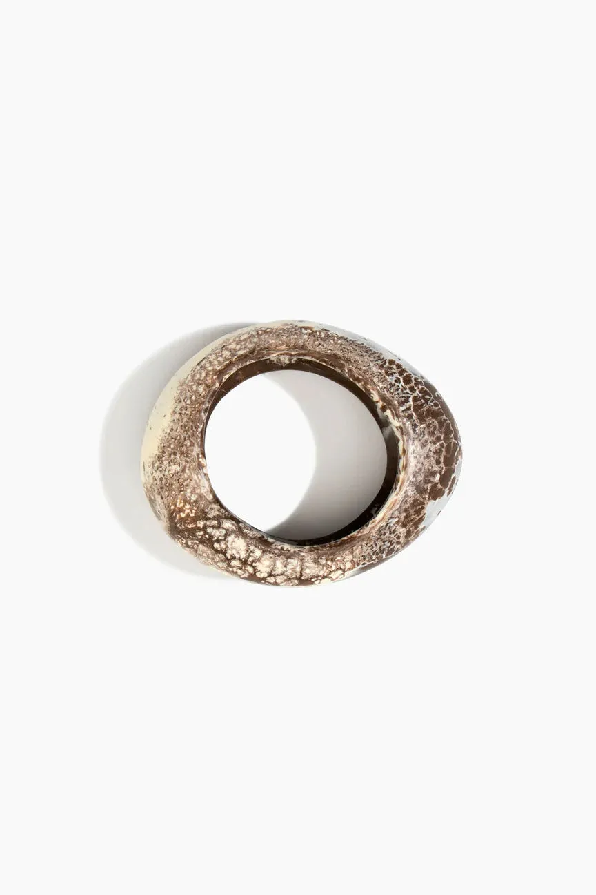 Medium Rock Bangle by Dinosaur Designs - Cappuccino sold by St. Agni product image thumbnail 2
