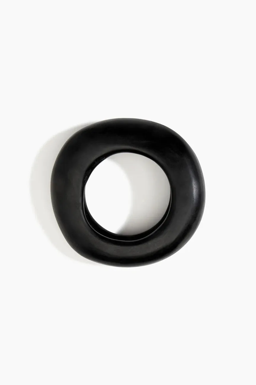 Large Drift Bangle by Dinosaur Designs - Black sold by St. Agni product image thumbnail 2