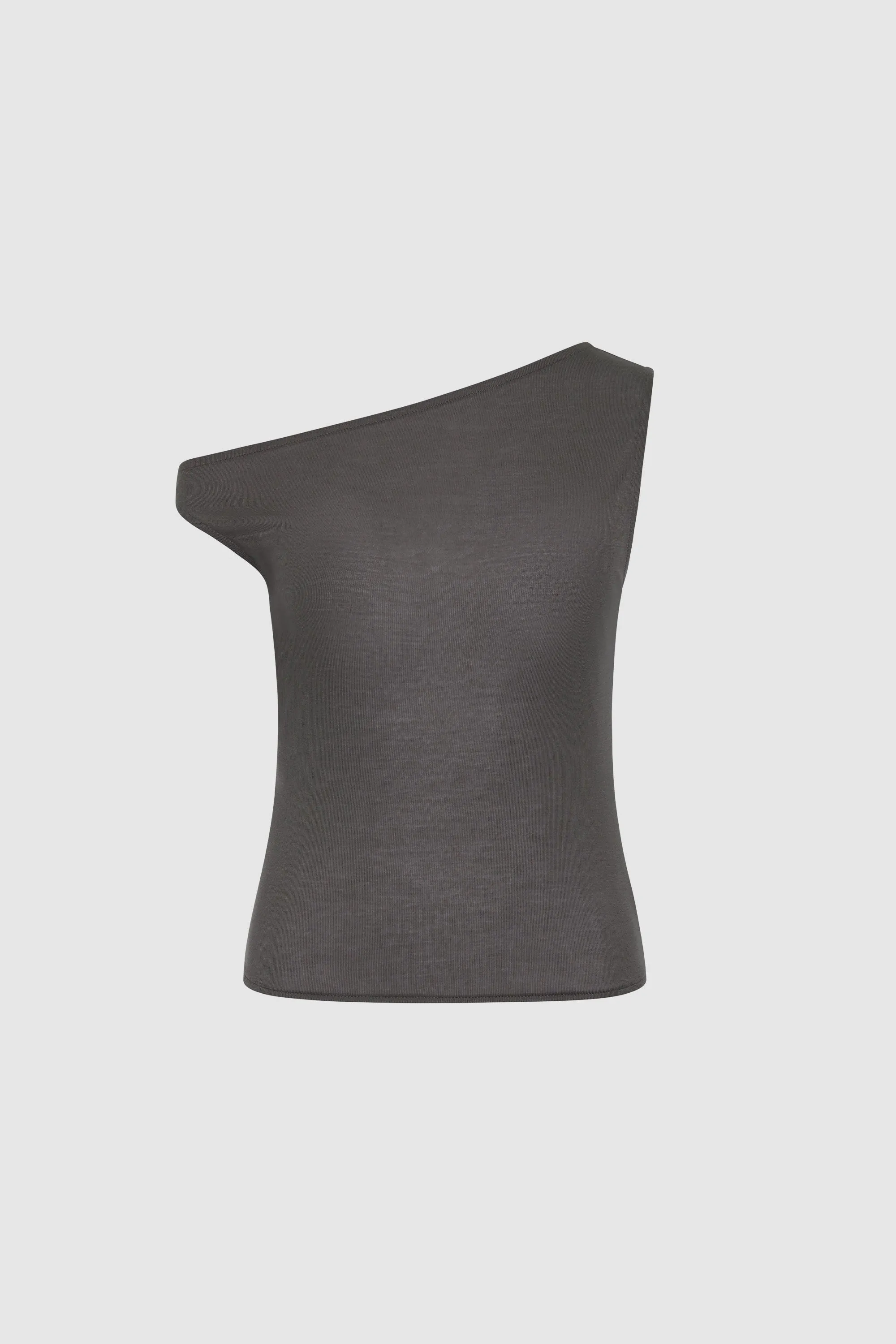 Fine Jersey Asymm Top - Soot sold by St. Agni product image thumbnail 5
