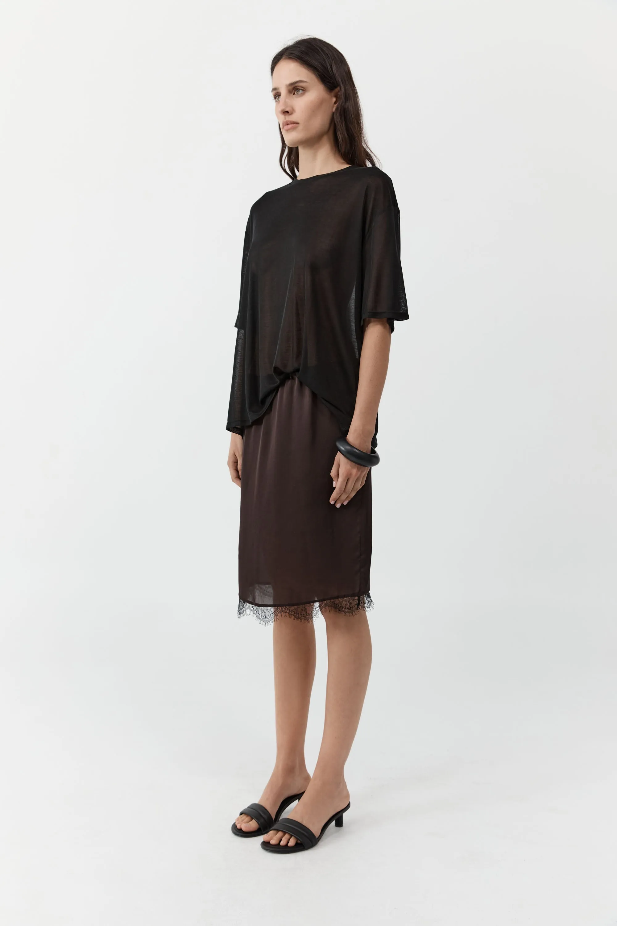 Fine Jersey Relaxed Tee - Black sold by St. Agni product image thumbnail 2