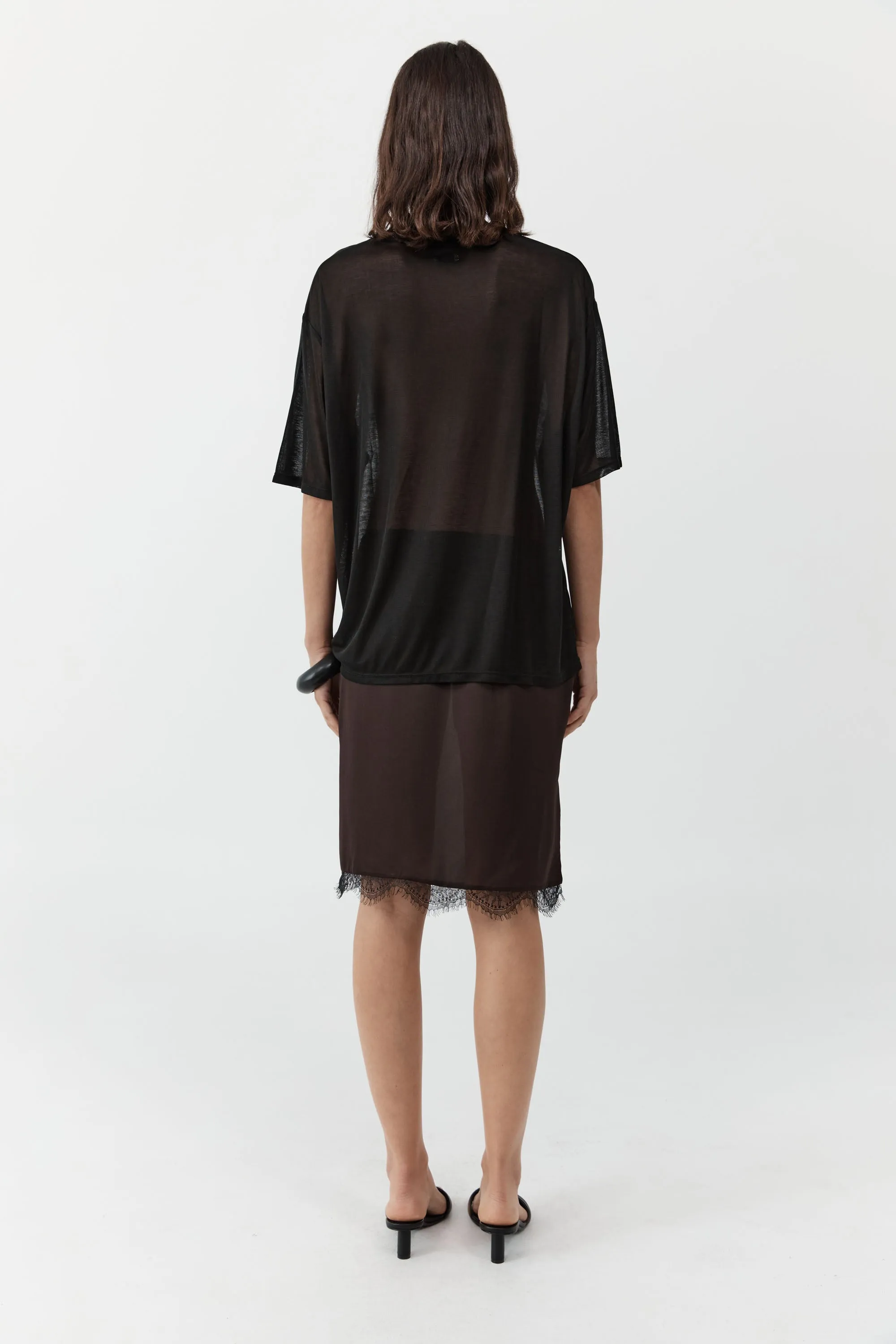 Fine Jersey Relaxed Tee - Black sold by St. Agni product image thumbnail 3