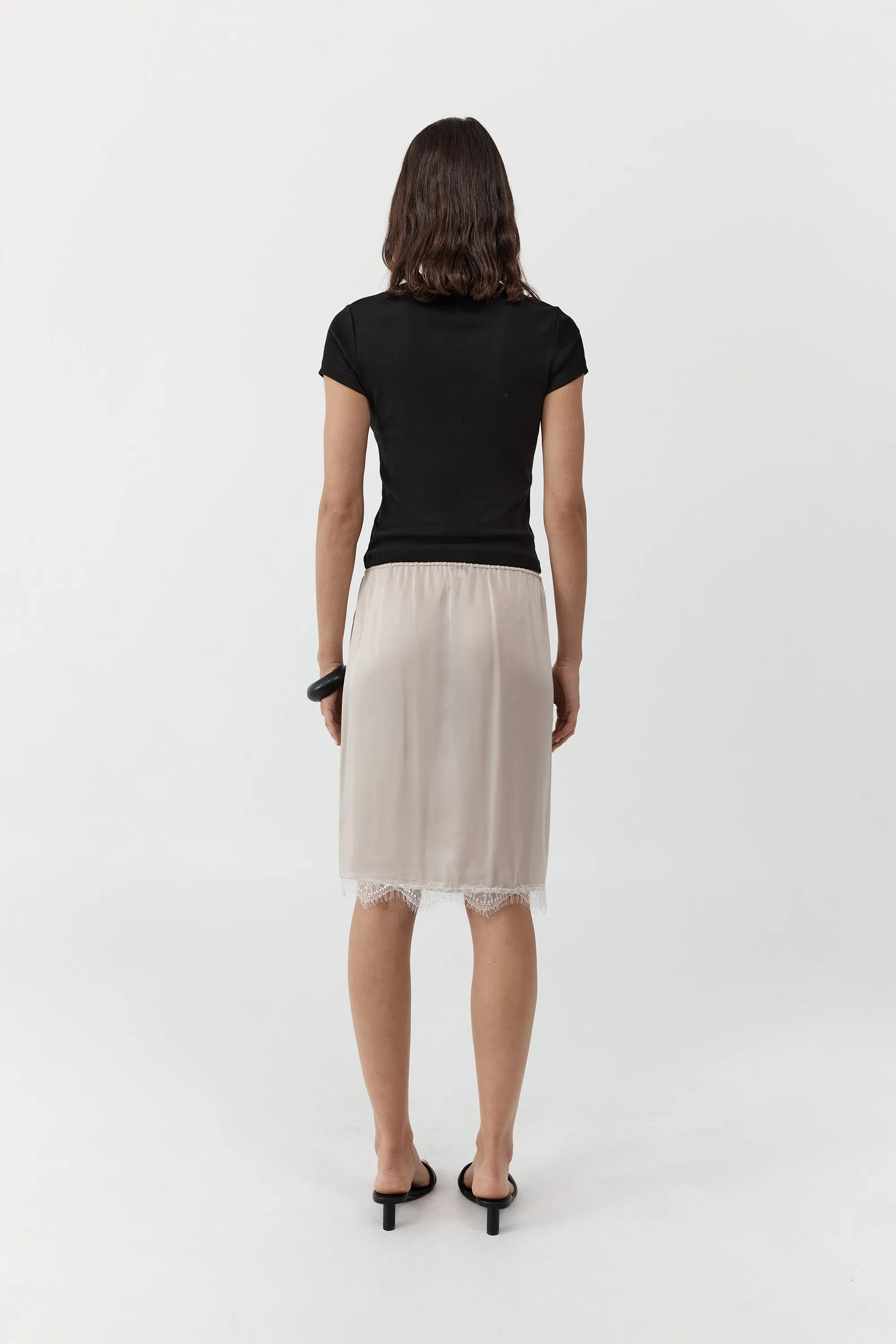 Fine Lace Skirt - Stone sold by St. Agni product image thumbnail 4