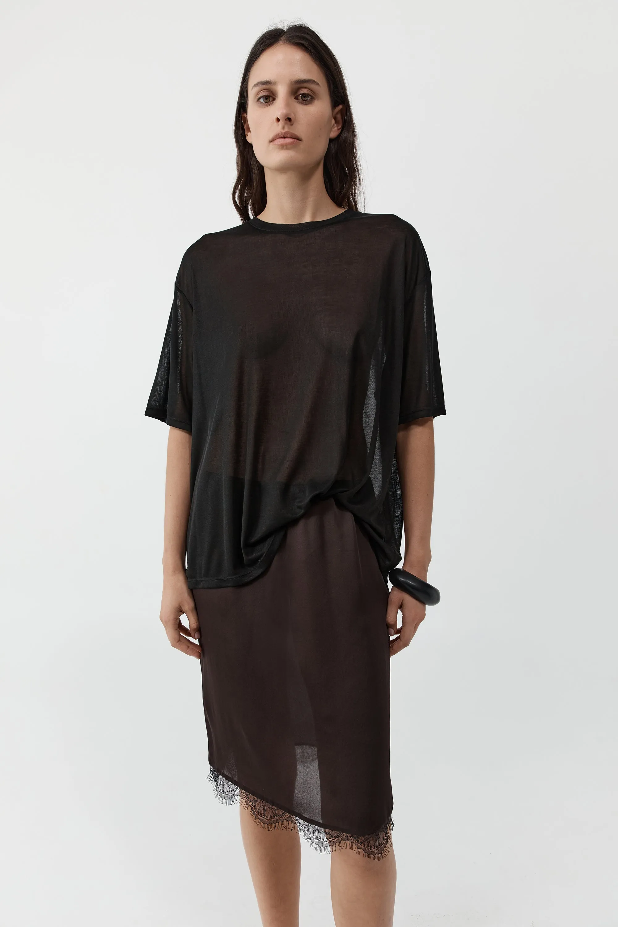 Fine Lace Skirt - Bark sold by St. Agni product image thumbnail 5