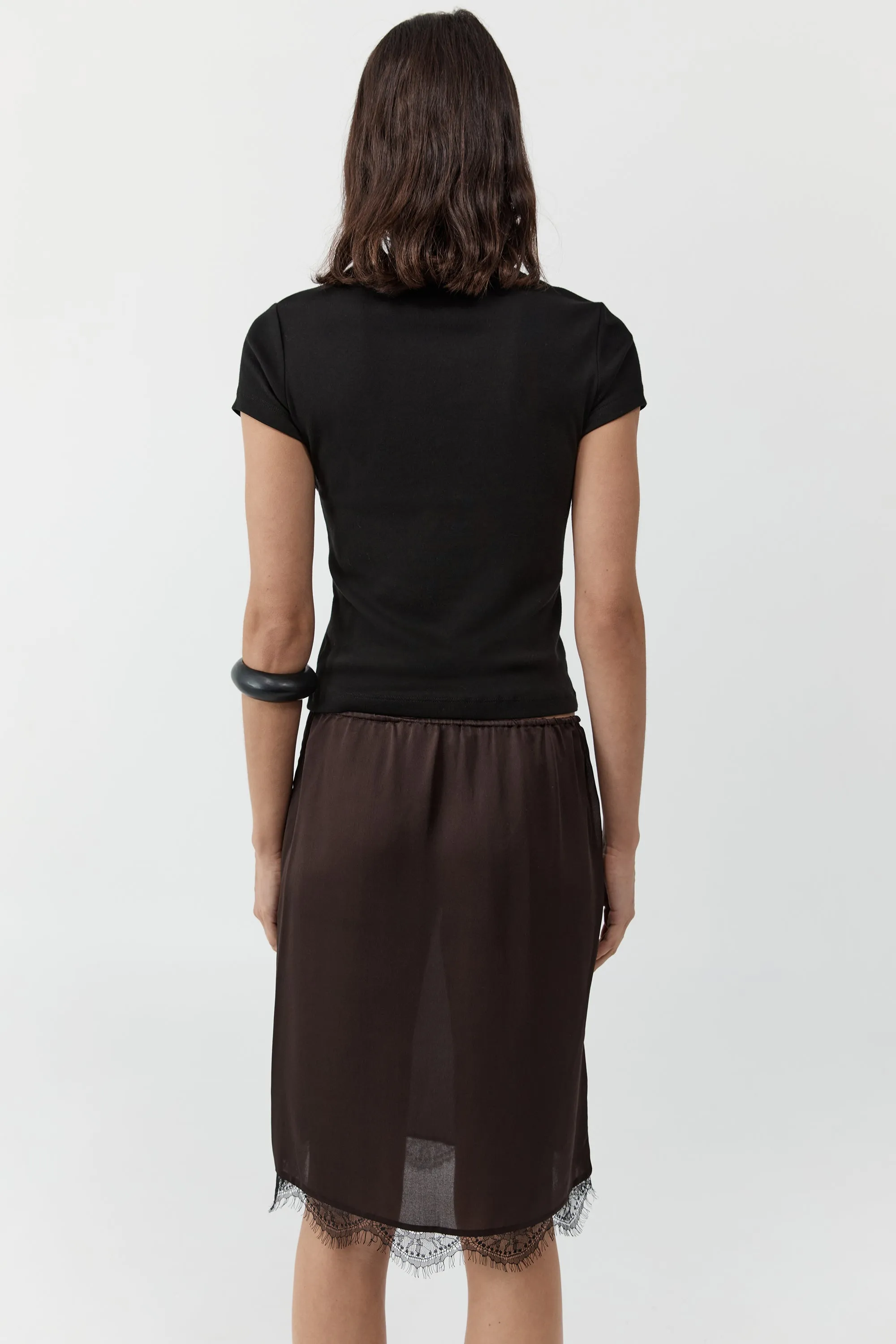 Fine Lace Skirt - Bark sold by St. Agni product image thumbnail 4