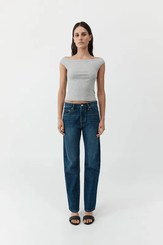90s Straight Leg Jeans - Dark Indigo made by St. Agni