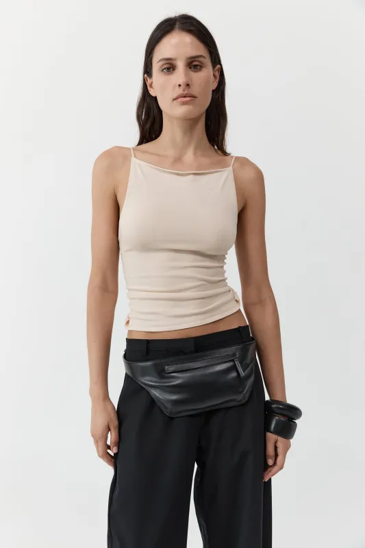 Twist Back Knit Top - Shell made by St. Agni