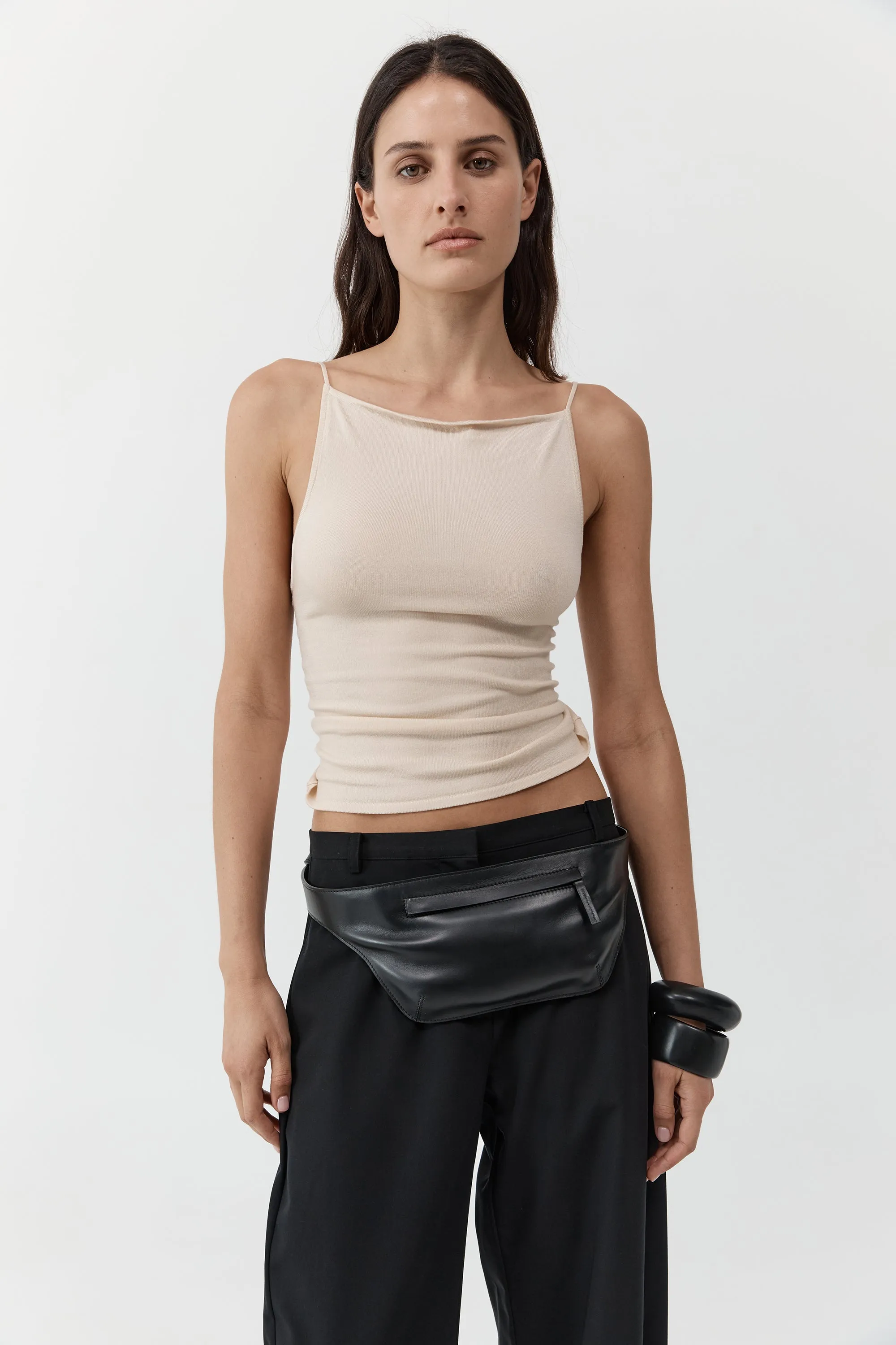 Twist Back Knit Top - Shell sold by St. Agni