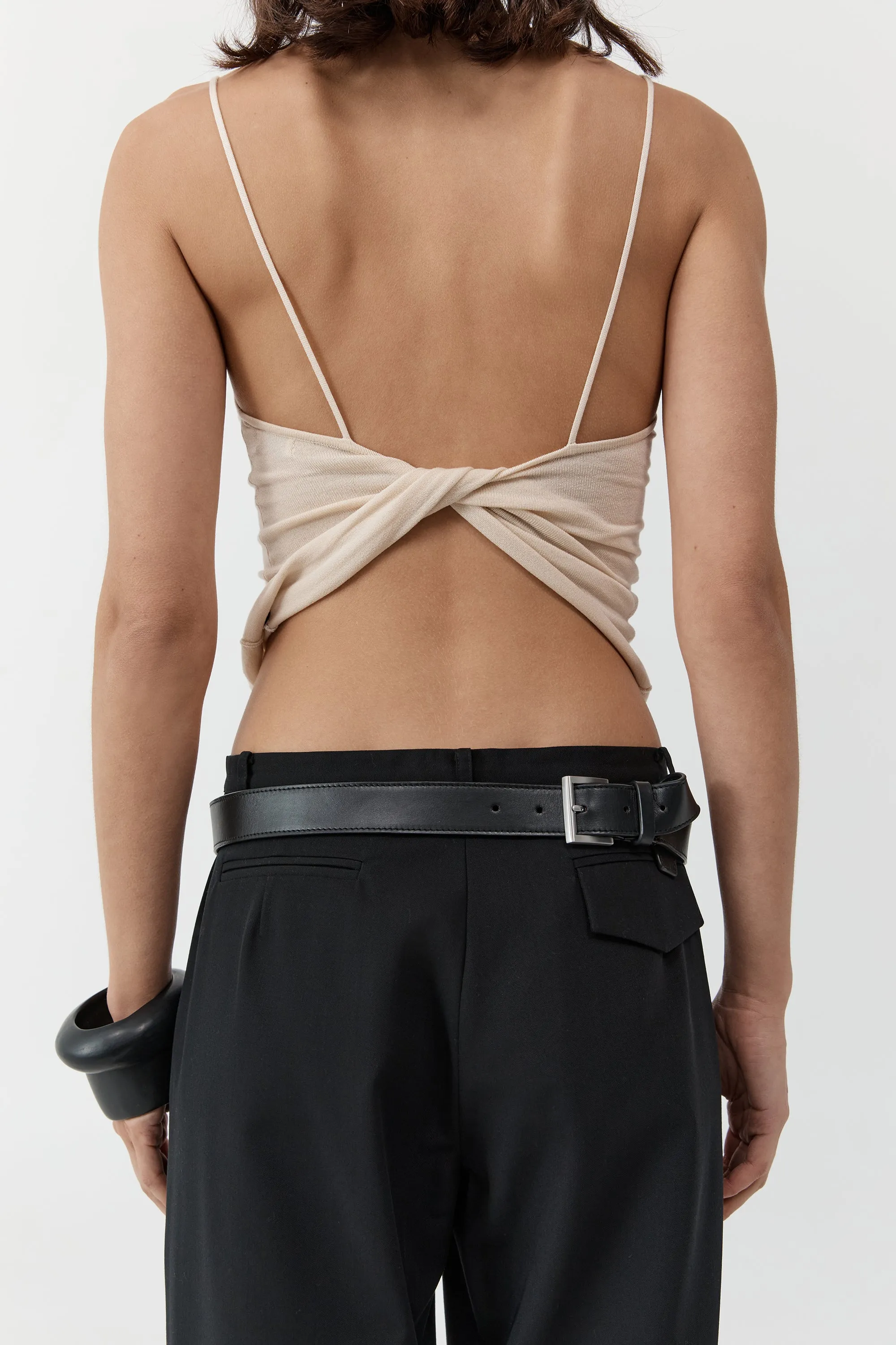 Twist Back Knit Top - Shell sold by St. Agni product image thumbnail 5