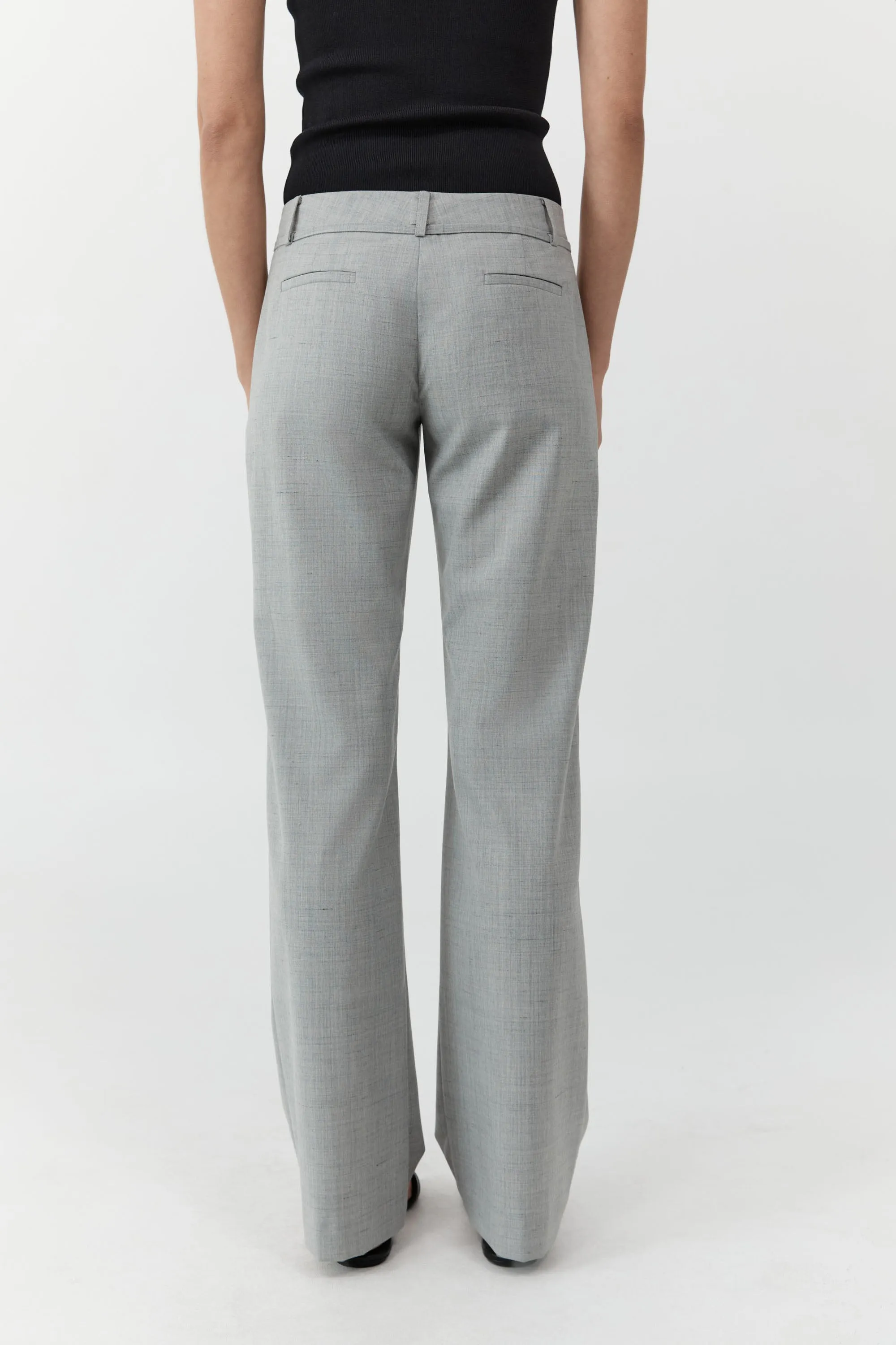 90s Belt Minimal Pants - Concrete sold by St. Agni product image thumbnail 4