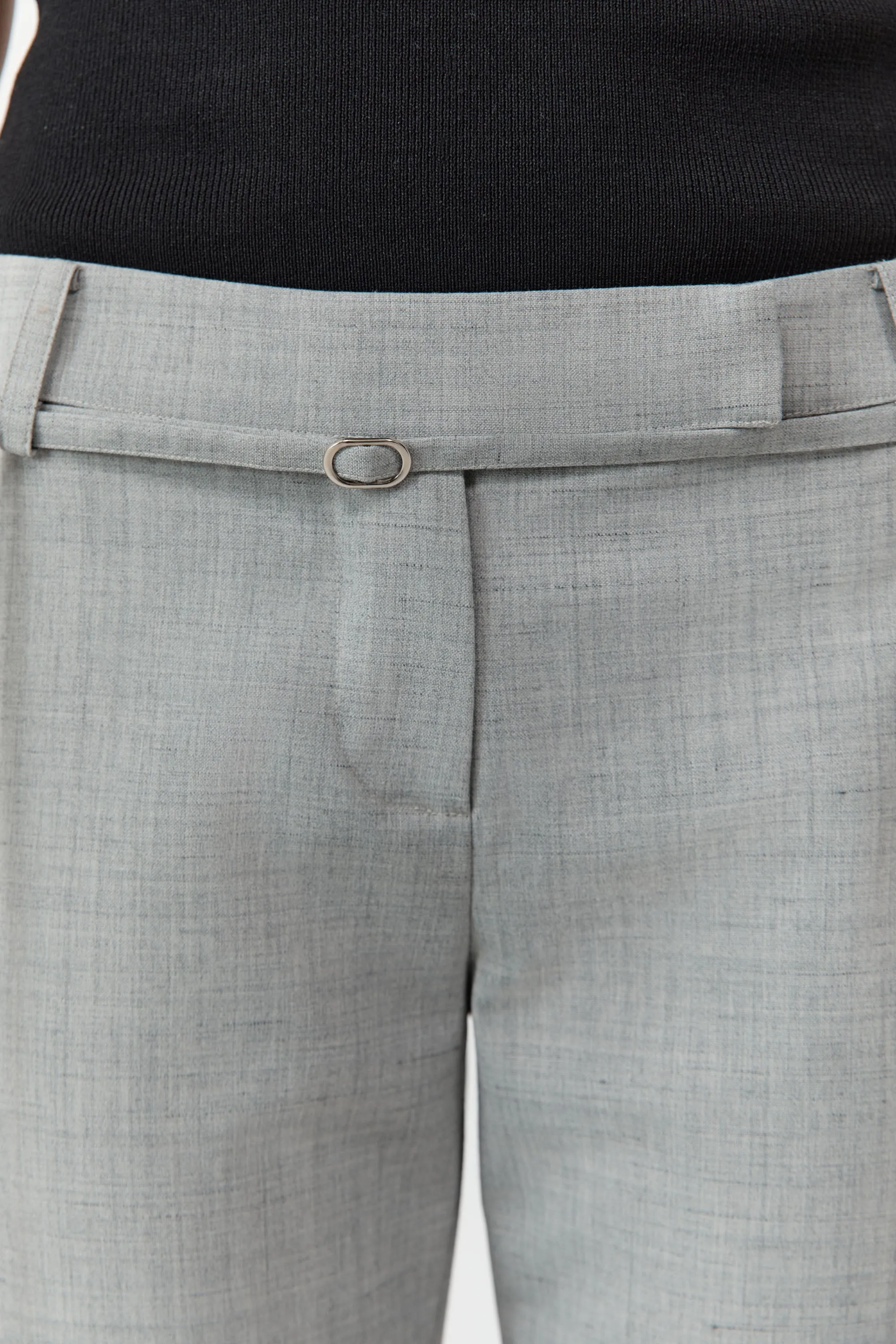 90s Belt Minimal Pants - Concrete sold by St. Agni product image thumbnail 3