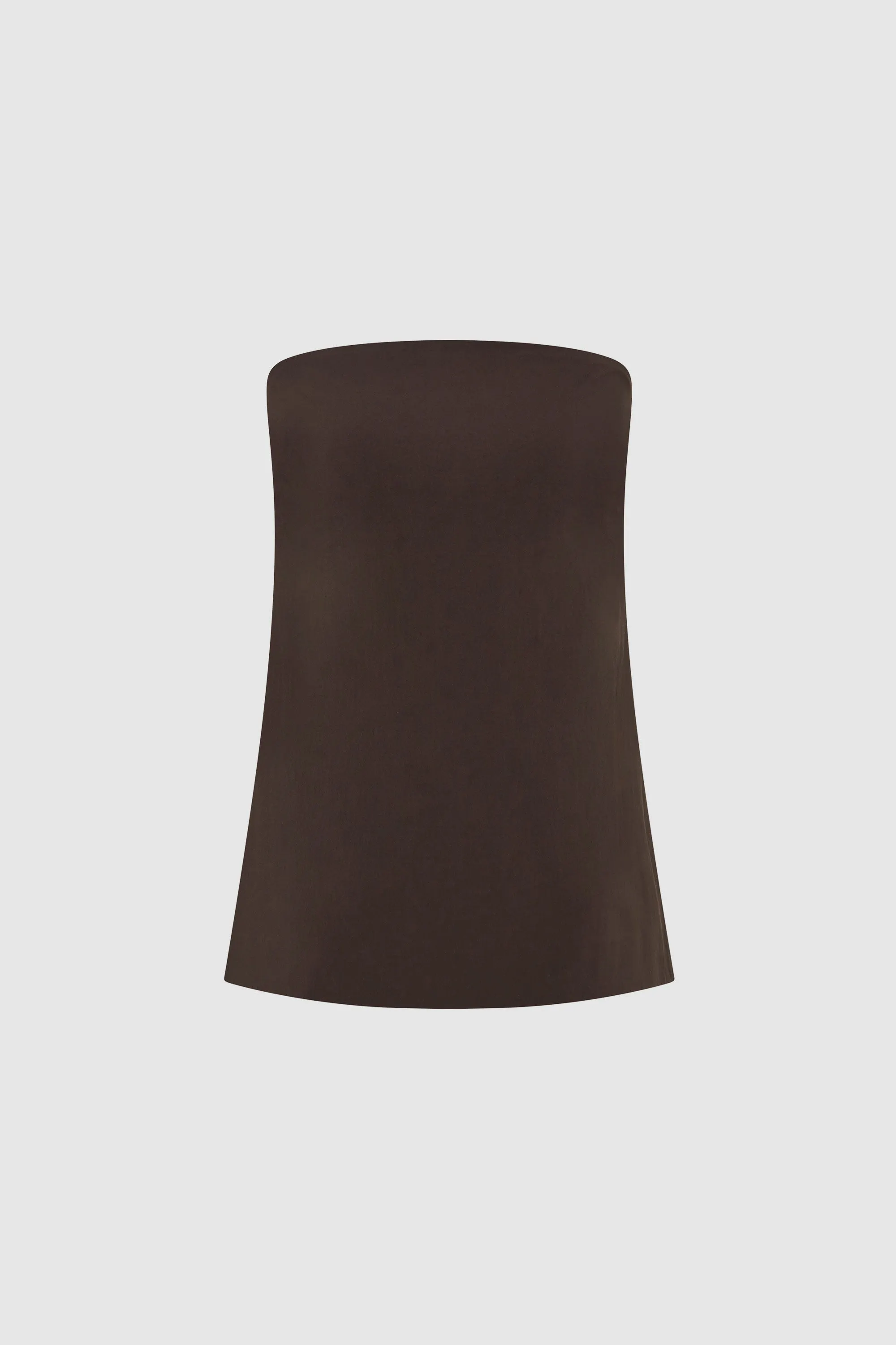 Strapless Rouleau Tie Top - Bark sold by St. Agni product image thumbnail 4
